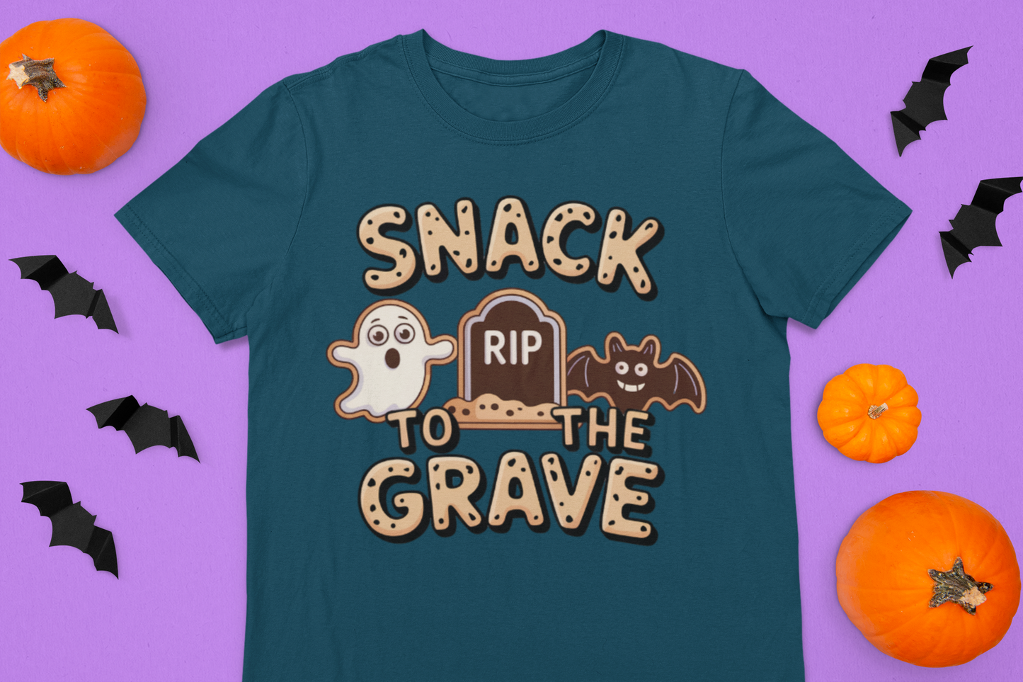 Snack To The Grave Kids Halloween Tee