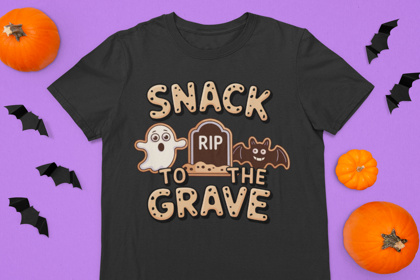 Snack To The Grave Kids Halloween Tee