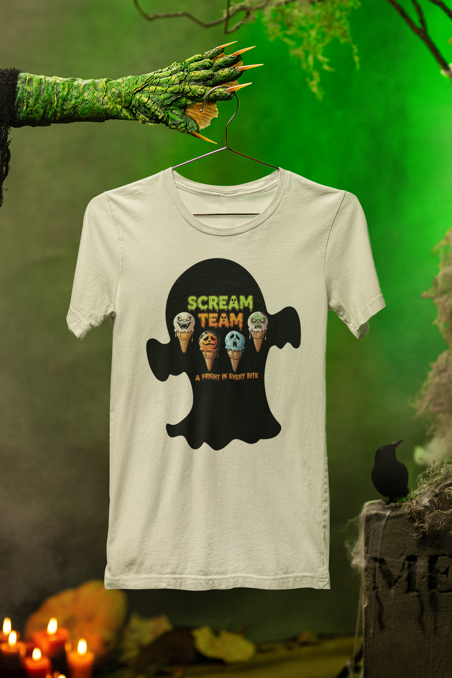 Scream Team Ice Cream Tee – Haunted Scoops Halloween Special