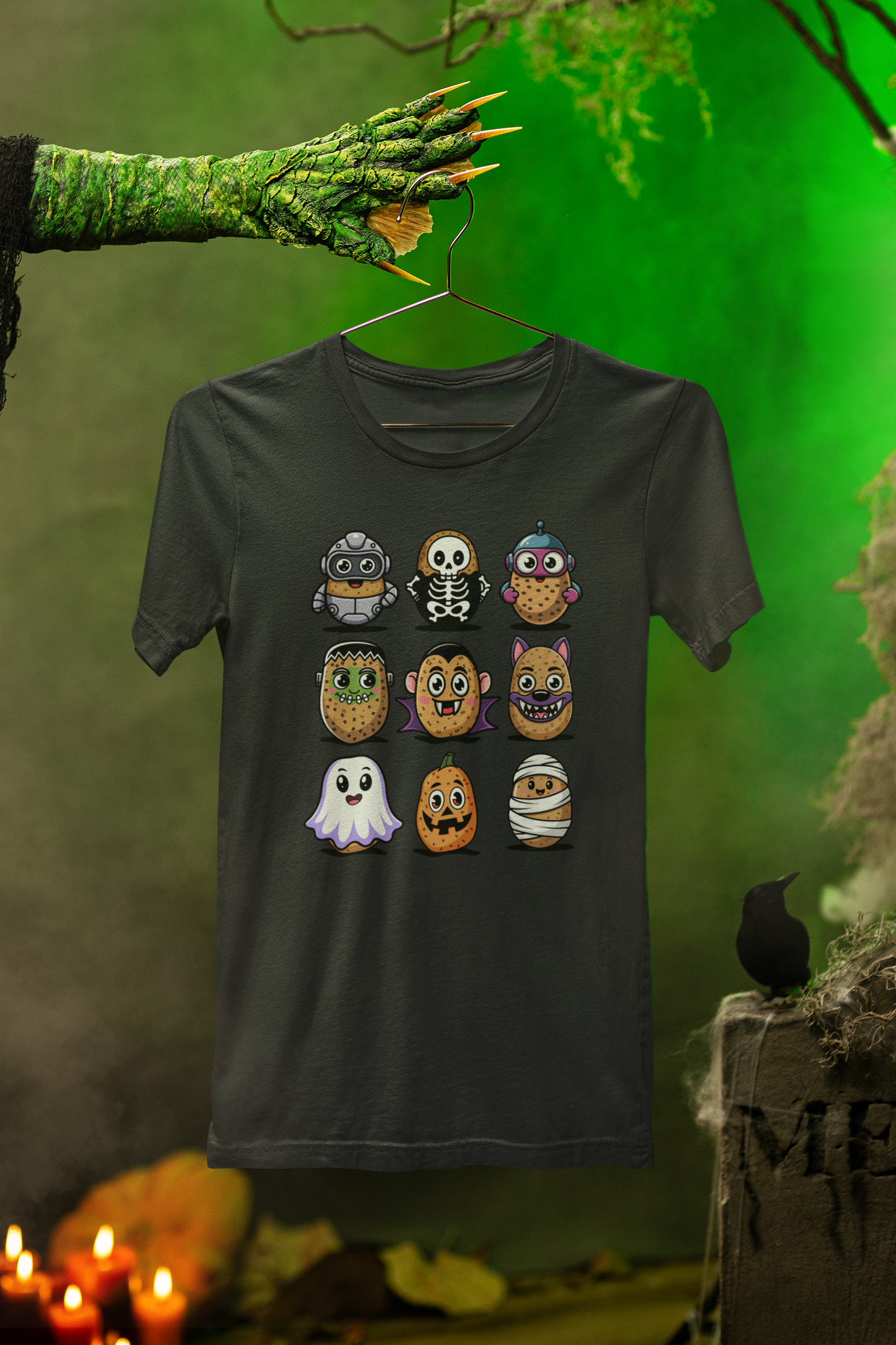 Spud Gang Halloween Tee – Playful Potato Crew for Spooky Season