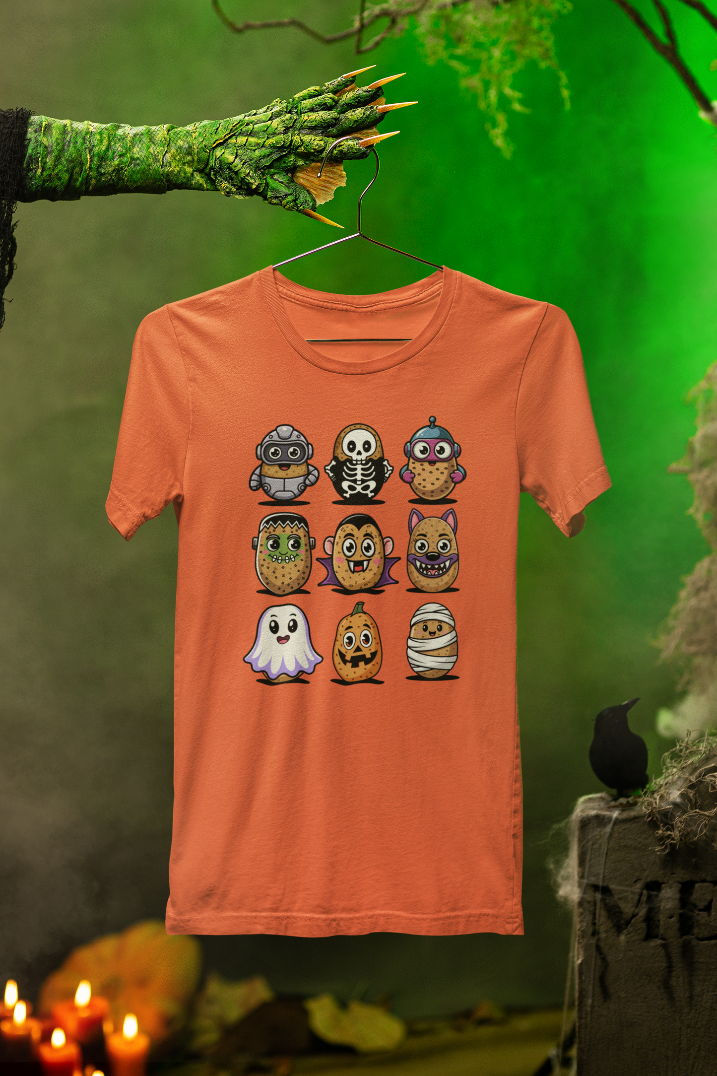 Spud Gang Halloween Tee – Playful Potato Crew for Spooky Season