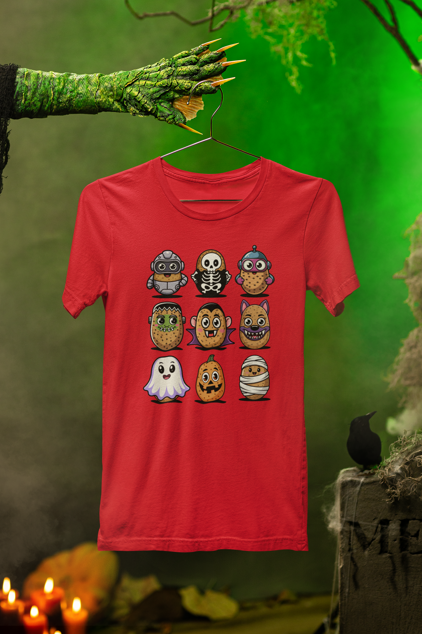 Spud Gang Halloween Tee – Playful Potato Crew for Spooky Season
