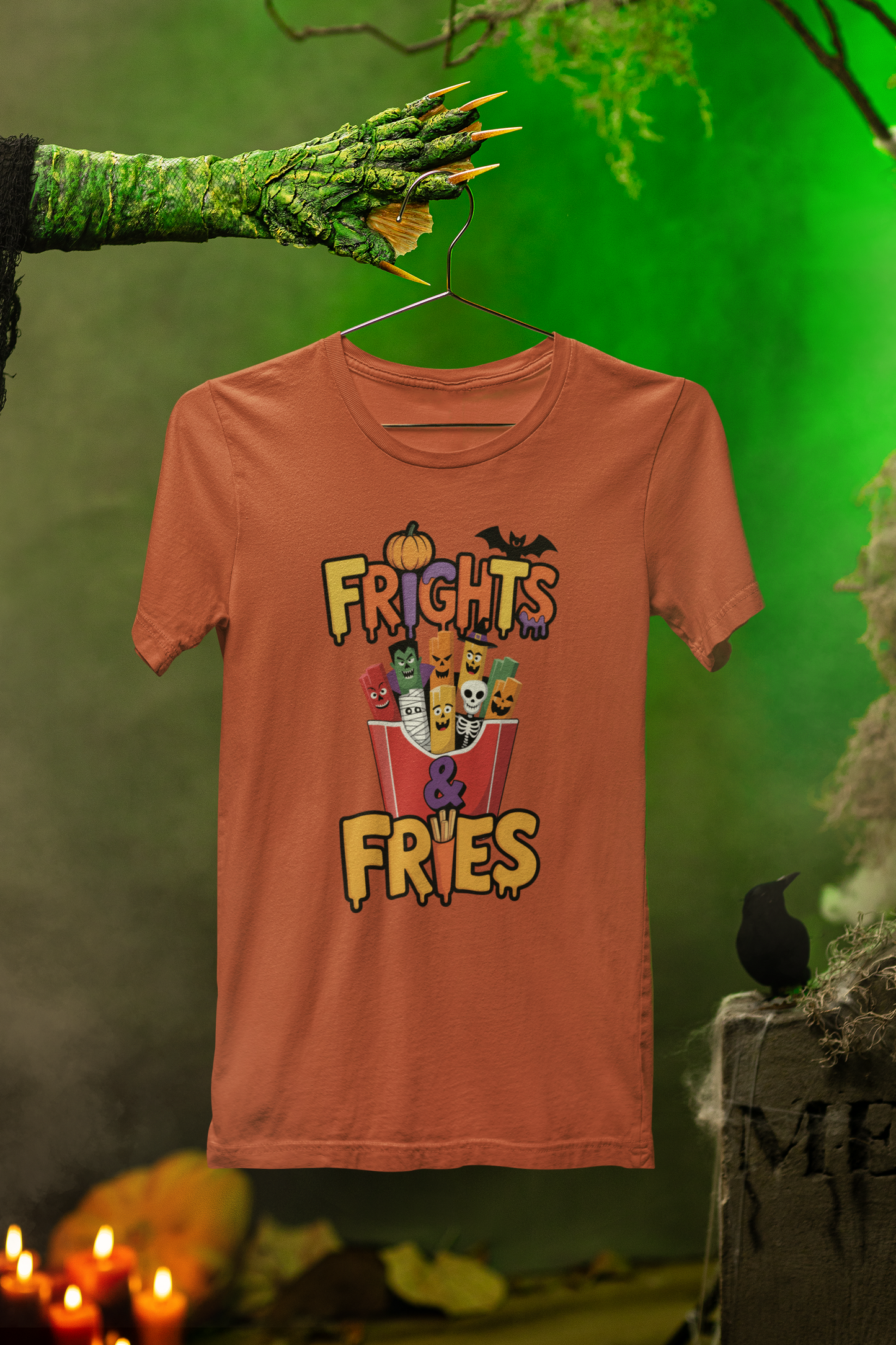 Frights & Fries Tee – Spooky Snack Style for Halloween Fun