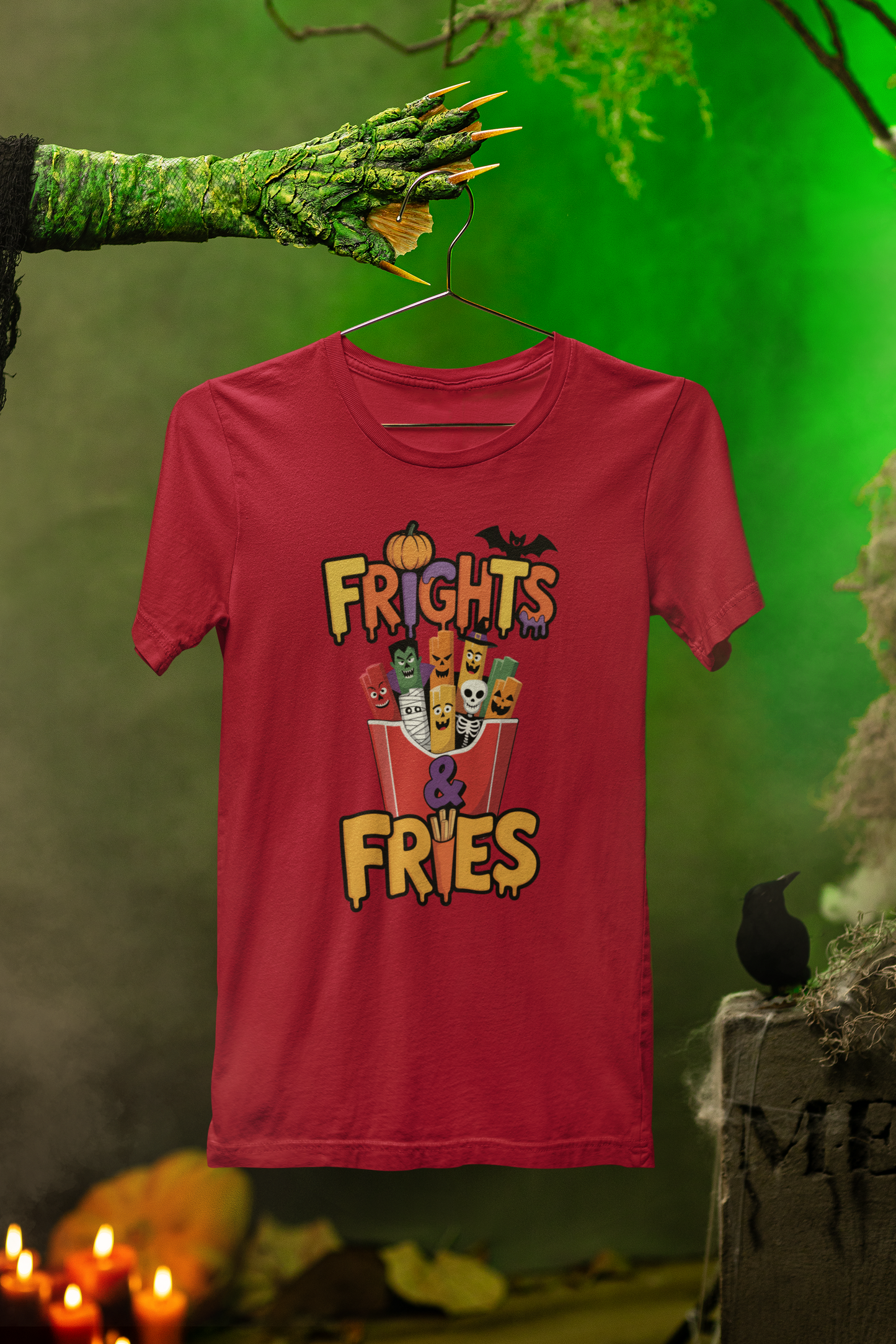 Frights & Fries Tee – Spooky Snack Style for Halloween Fun