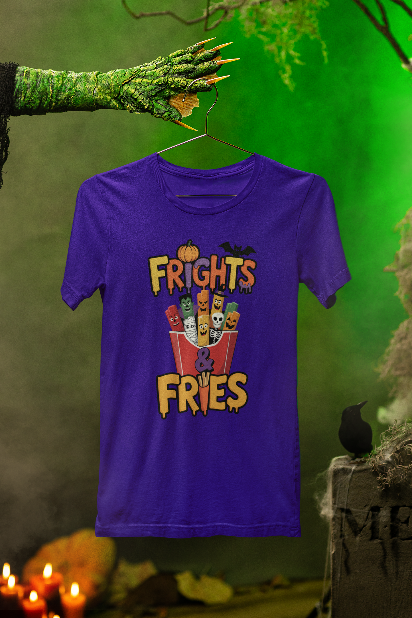Frights & Fries Tee – Spooky Snack Style for Halloween Fun