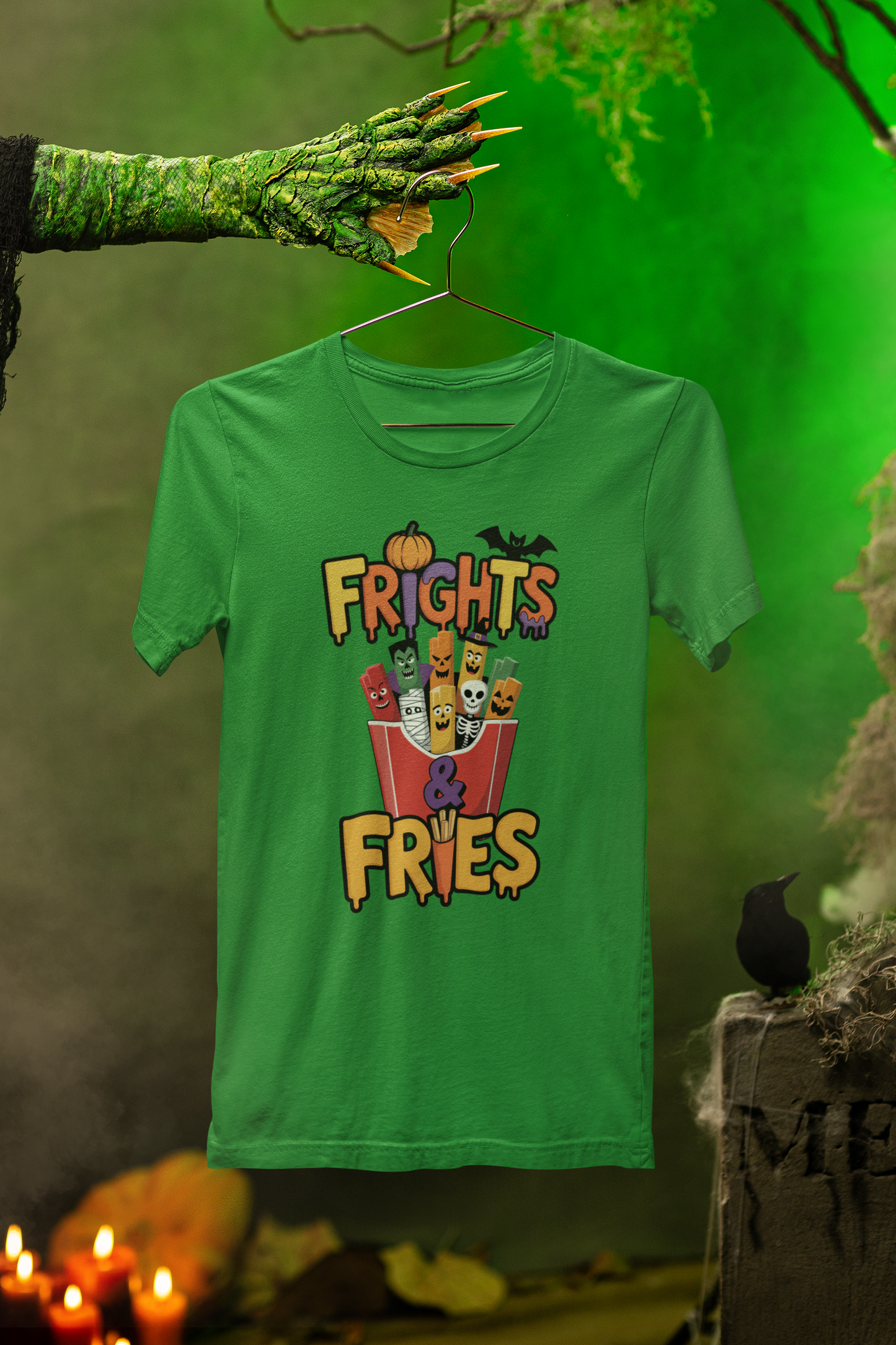 Frights & Fries Tee – Spooky Snack Style for Halloween Fun