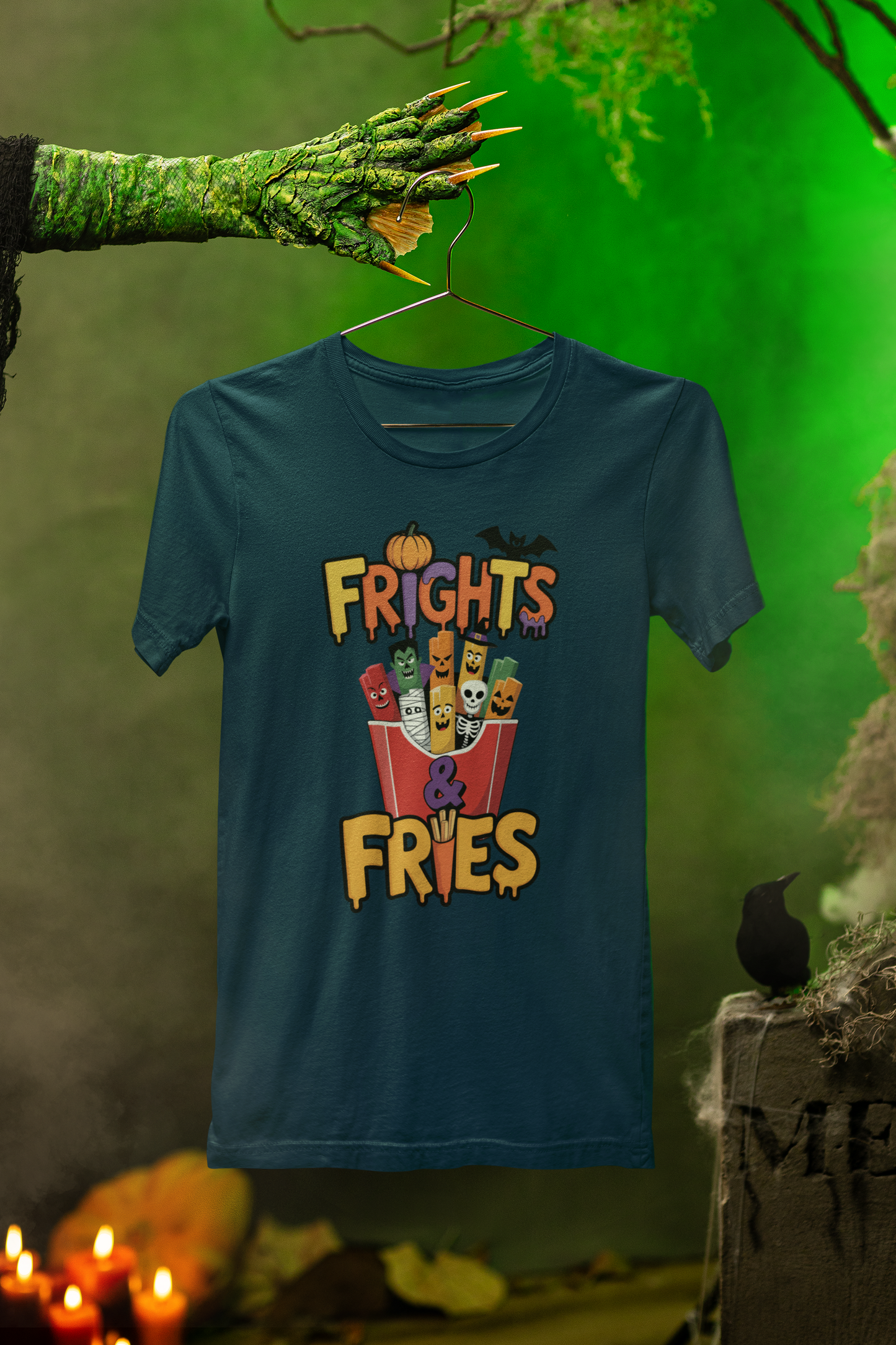 Frights & Fries Tee – Spooky Snack Style for Halloween Fun
