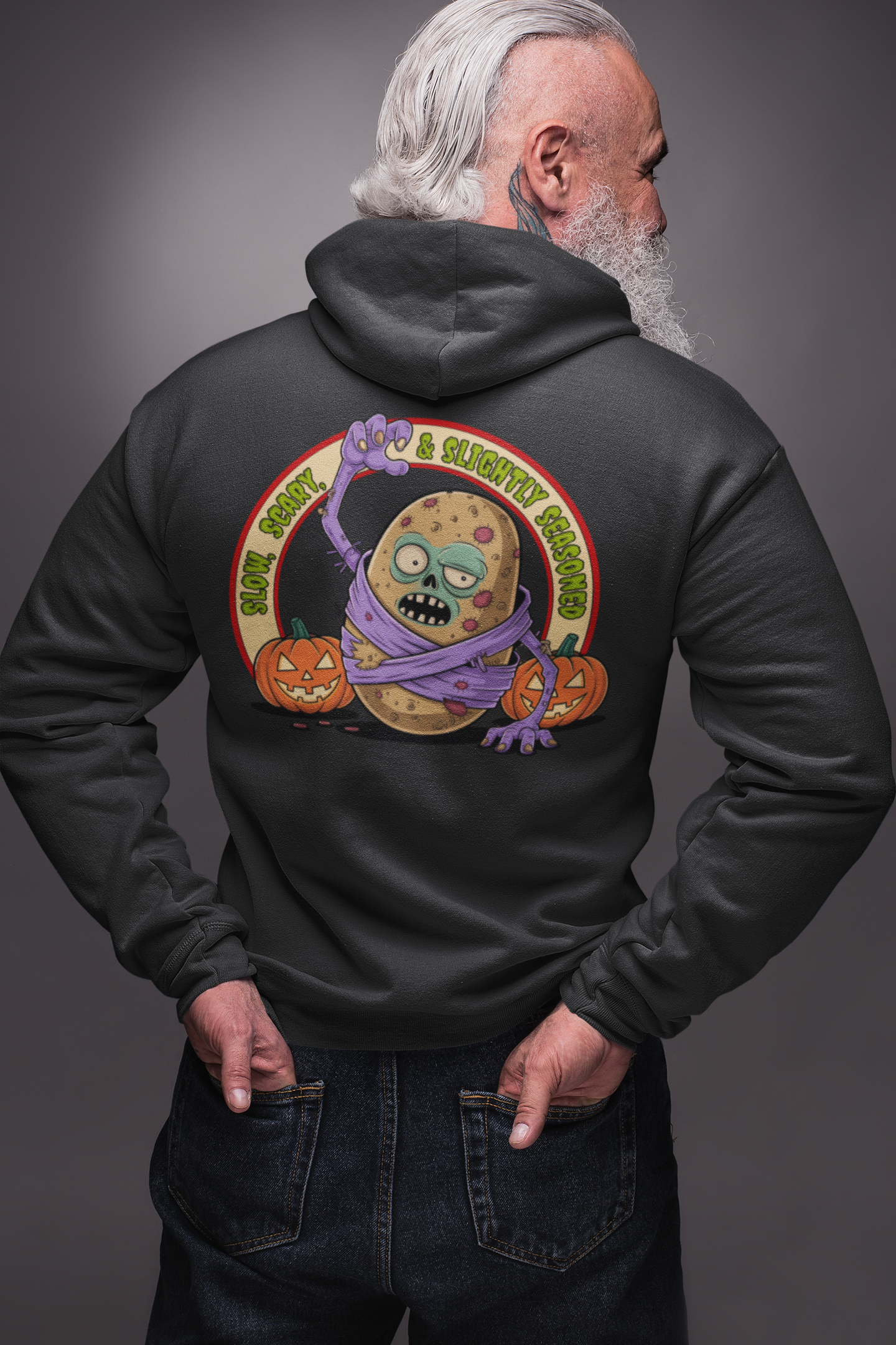 Slightly Seasoned Zombie Zip-up Hoodie