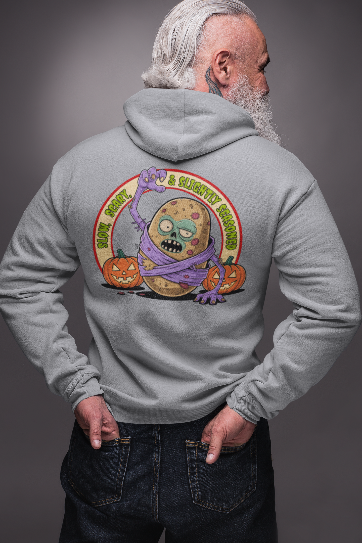 Slightly Seasoned Zombie Zip-up Hoodie
