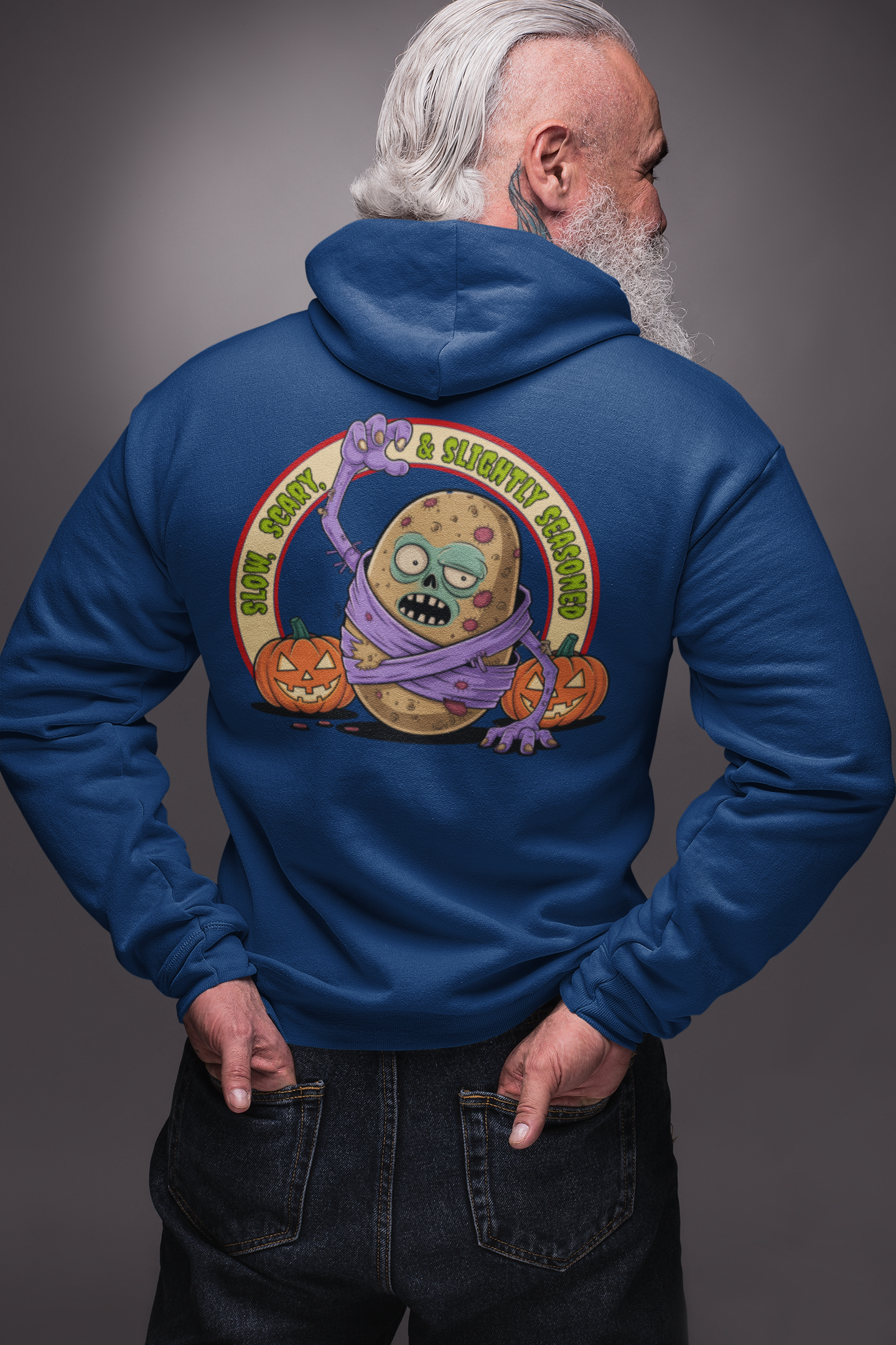 Slightly Seasoned Zombie Zip-up Hoodie