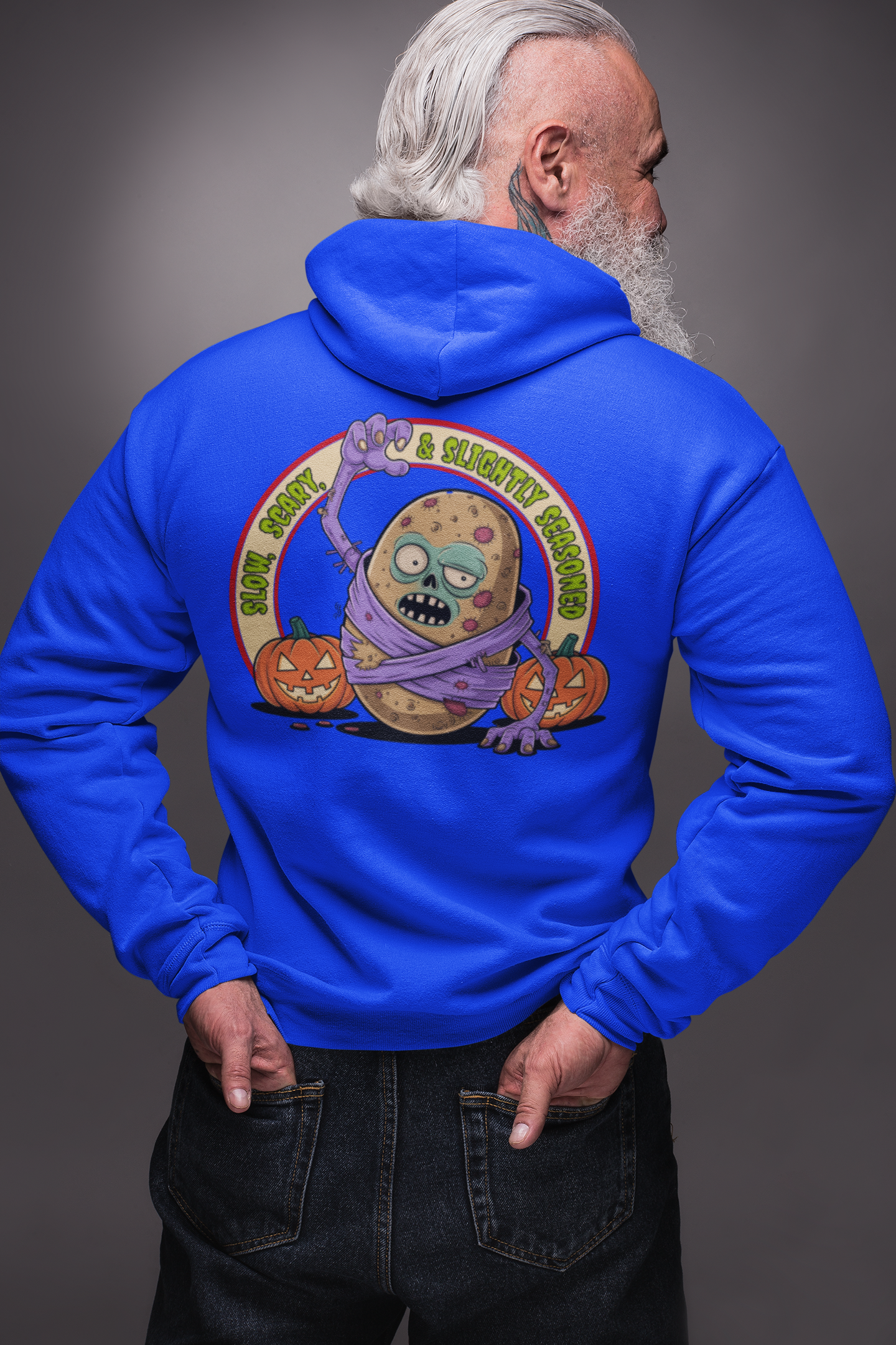 Slightly Seasoned Zombie Zip-up Hoodie