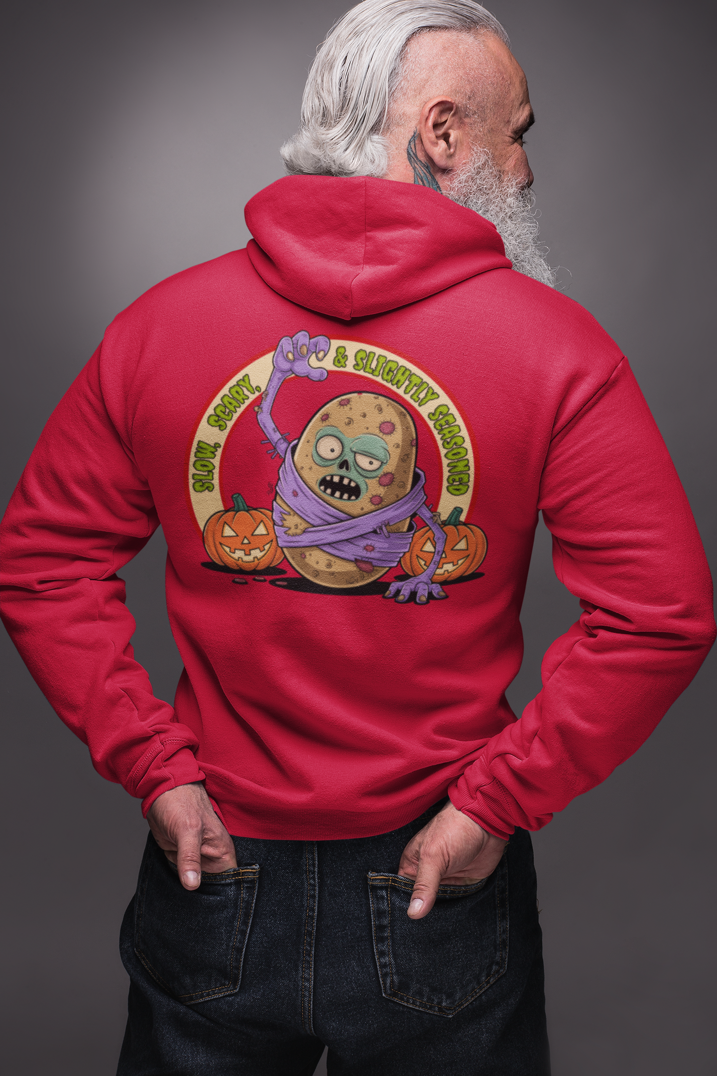 Slightly Seasoned Zombie Zip-up Hoodie