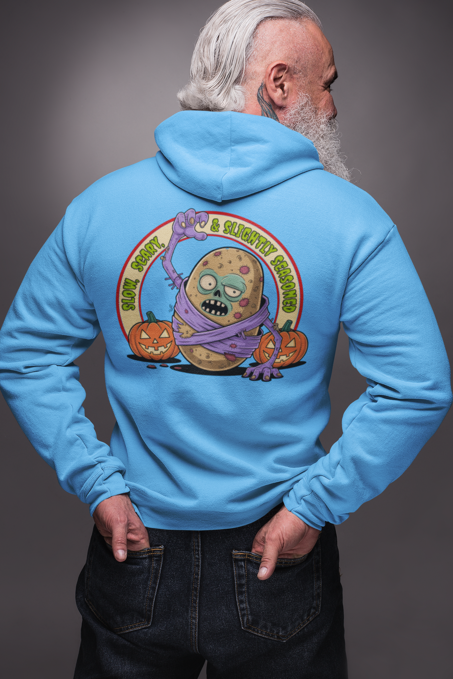 Slightly Seasoned Zombie Zip-up Hoodie