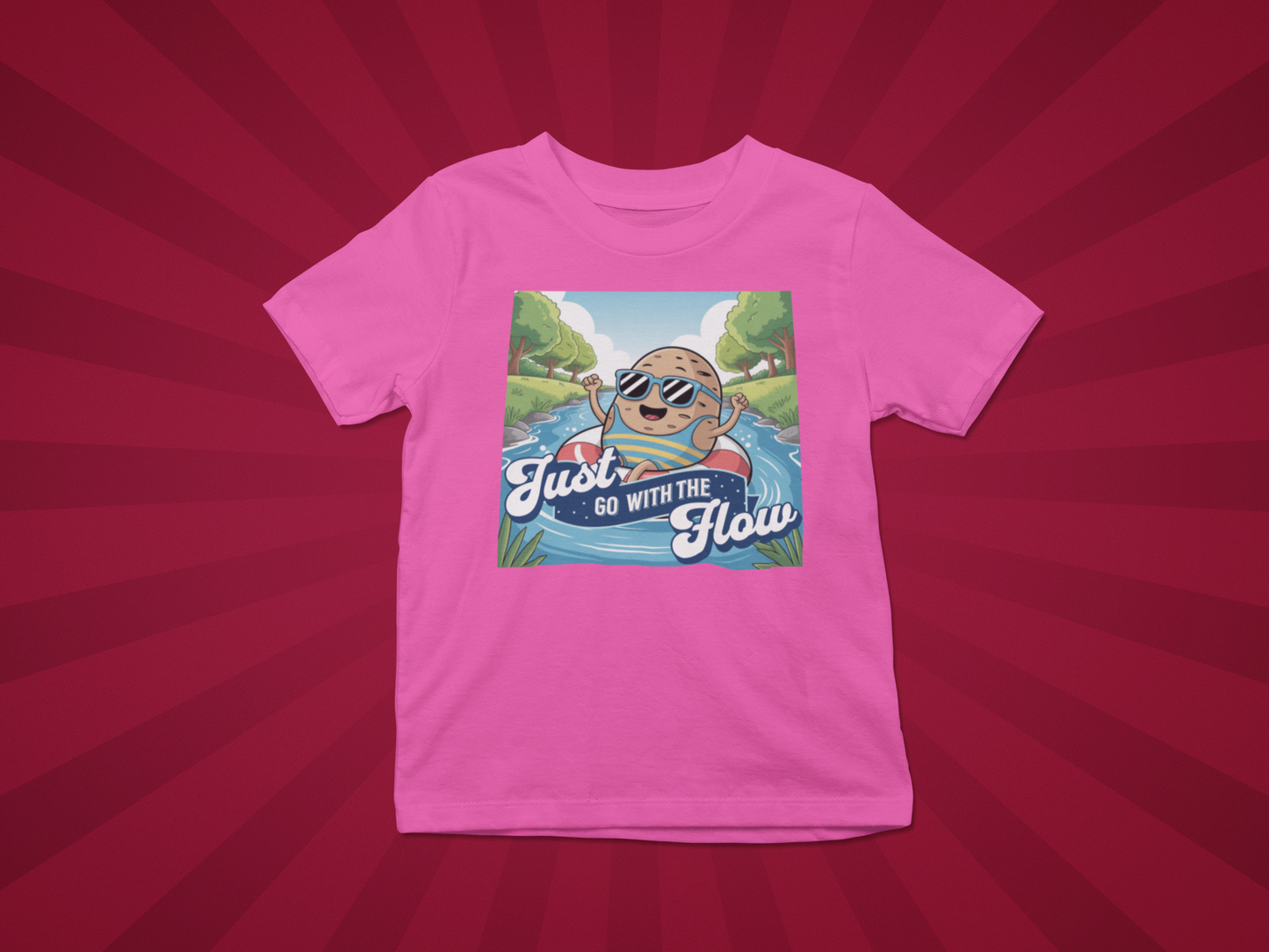 Just Go With The Flow Kids Tee