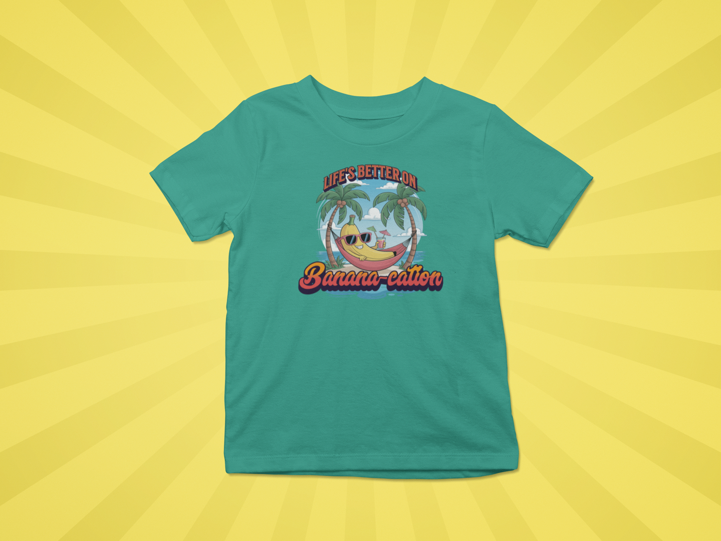 Life's Better On Banana-cation Kids Vacation Tee
