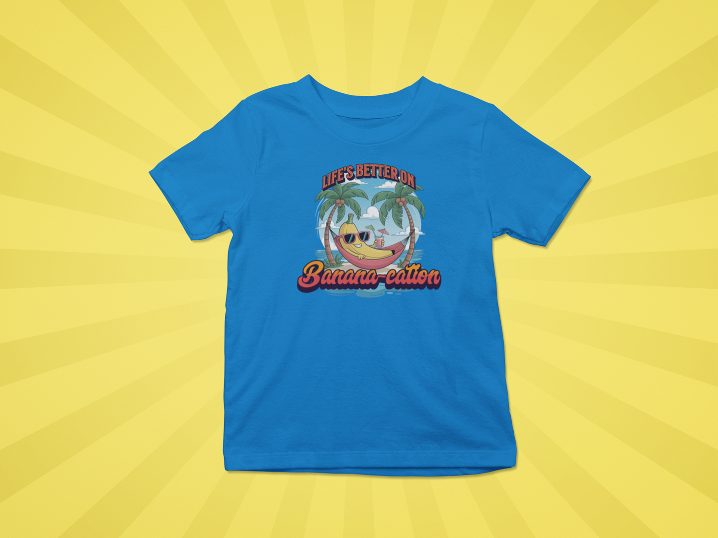 Life's Better On Banana-cation Kids Vacation Tee