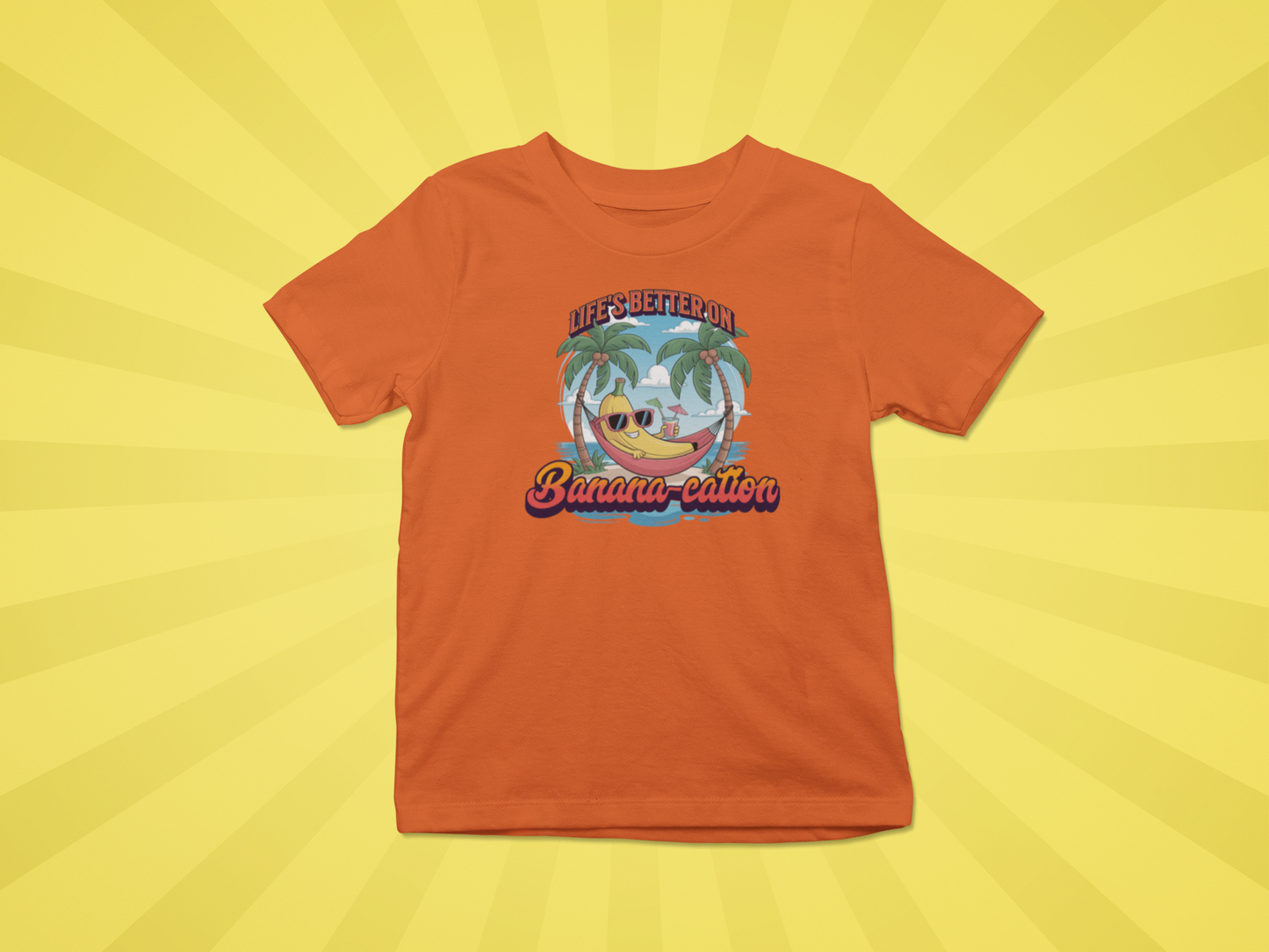 Life's Better On Banana-cation Kids Vacation Tee