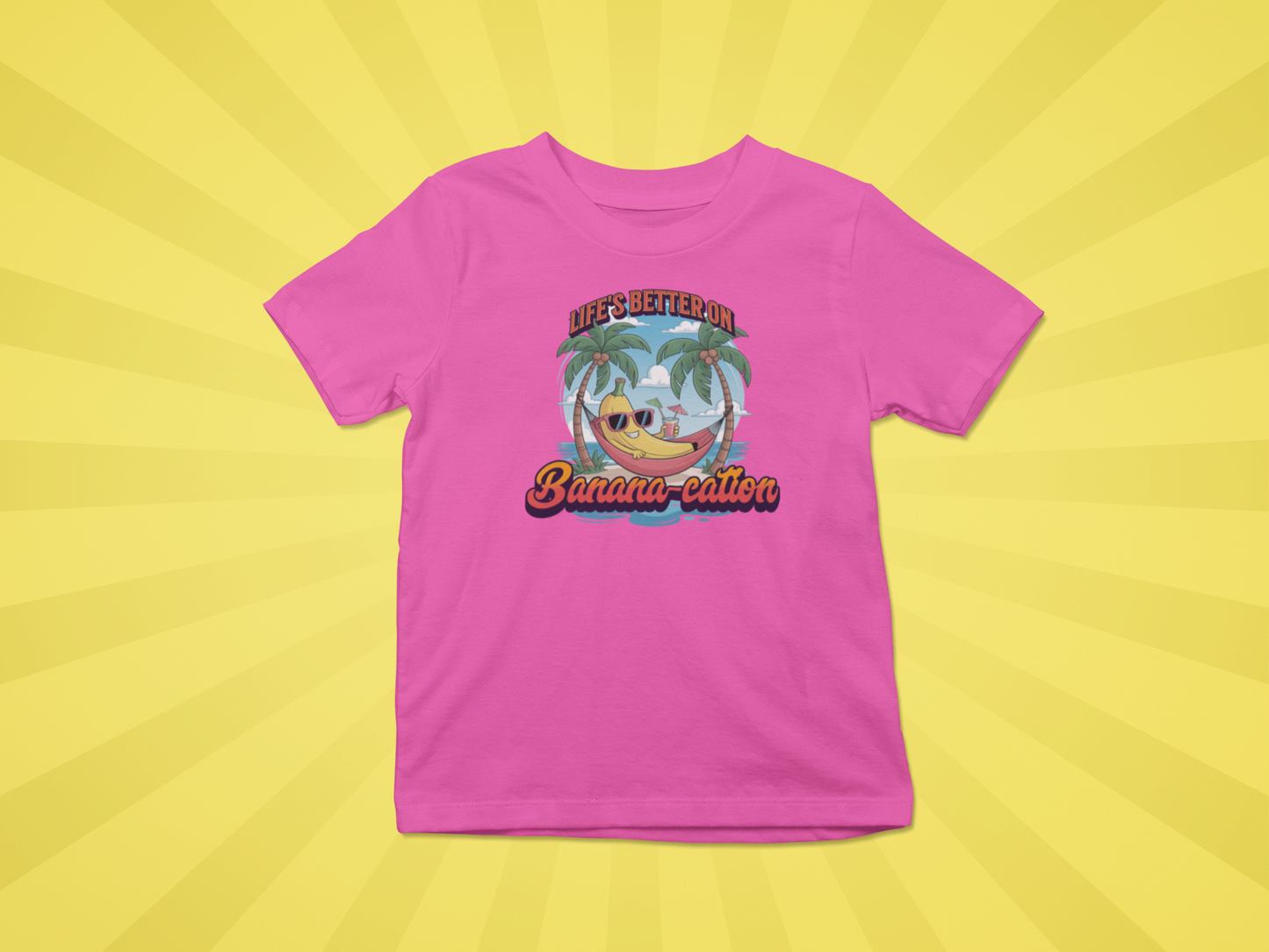 Life's Better On Banana-cation Kids Vacation Tee