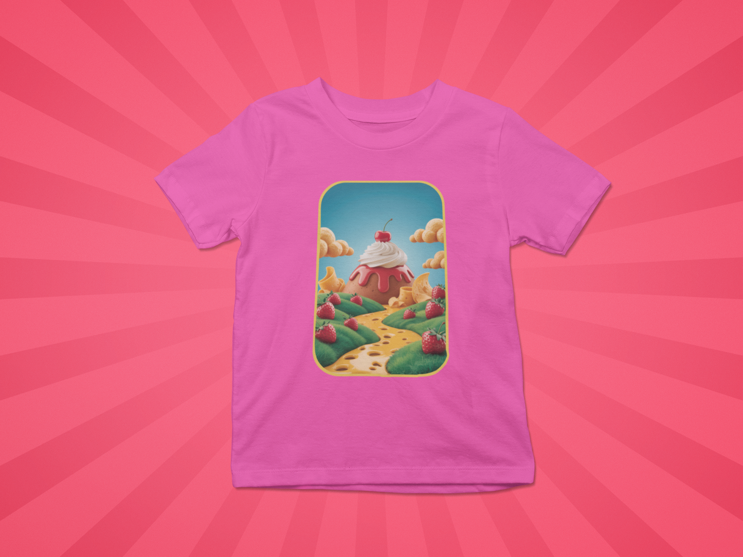 Strawberry Sundae Dreamscape Kids Tee