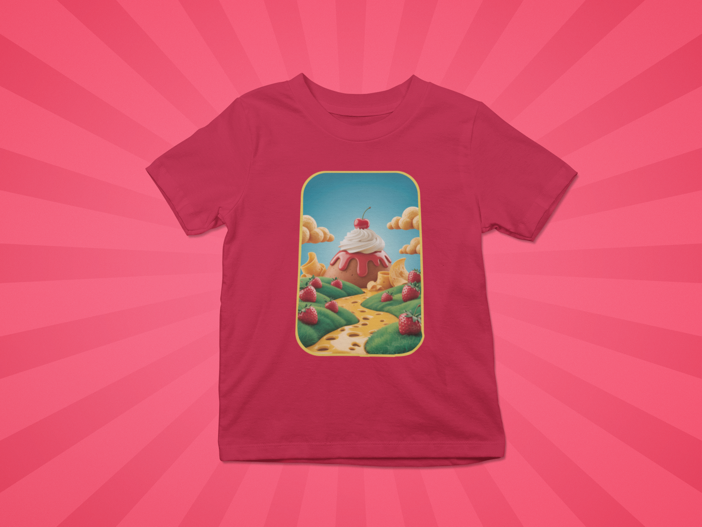 Strawberry Sundae Dreamscape Kids Tee