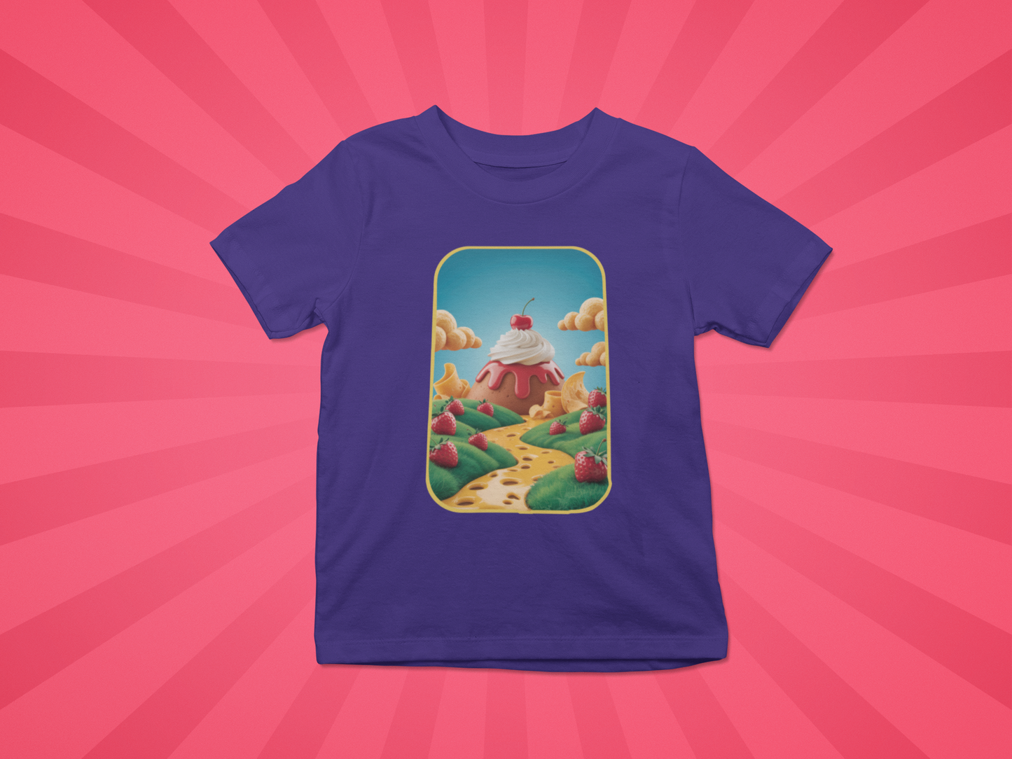 Strawberry Sundae Dreamscape Kids Tee