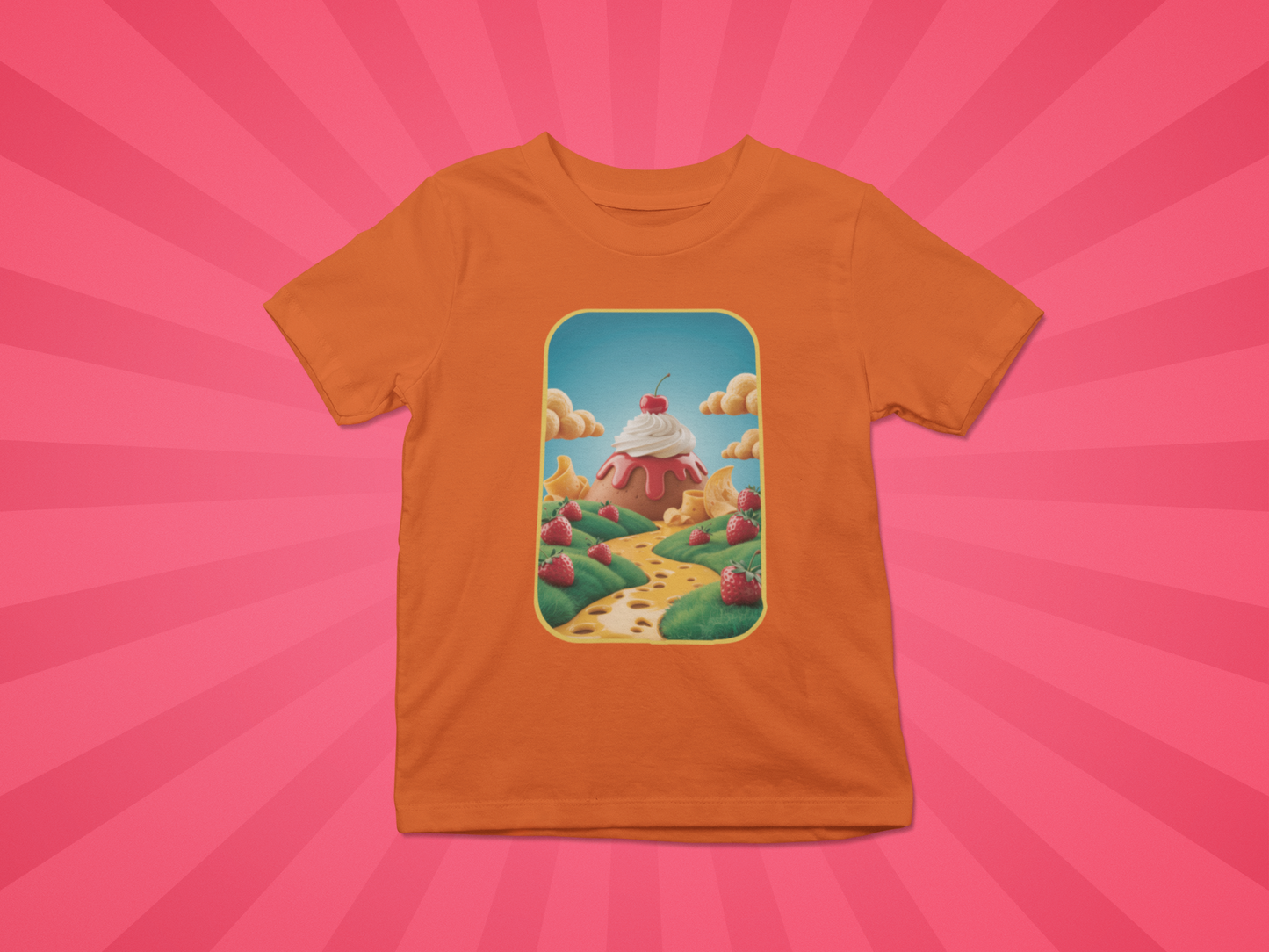 Strawberry Sundae Dreamscape Kids Tee