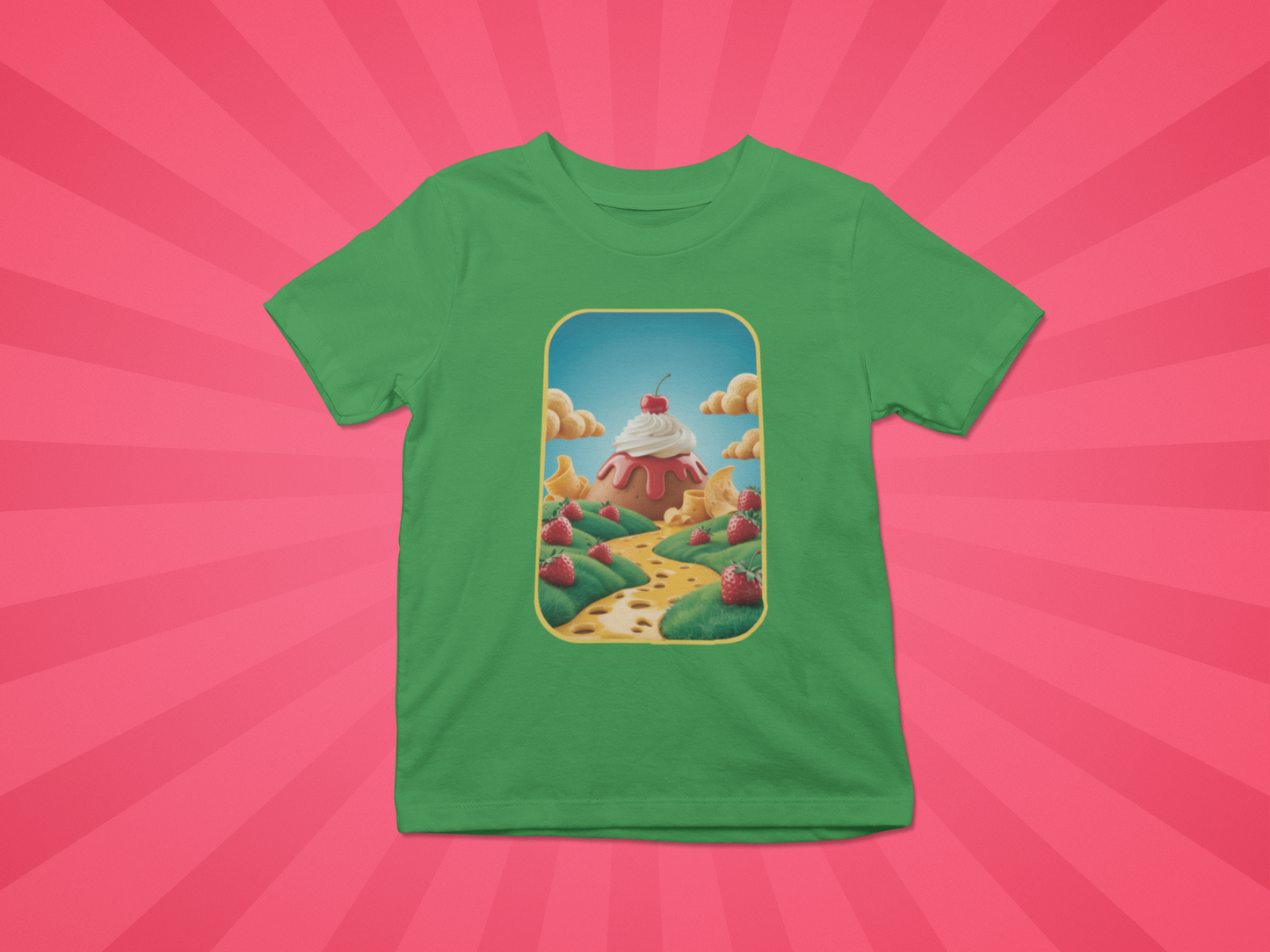 Strawberry Sundae Dreamscape Kids Tee