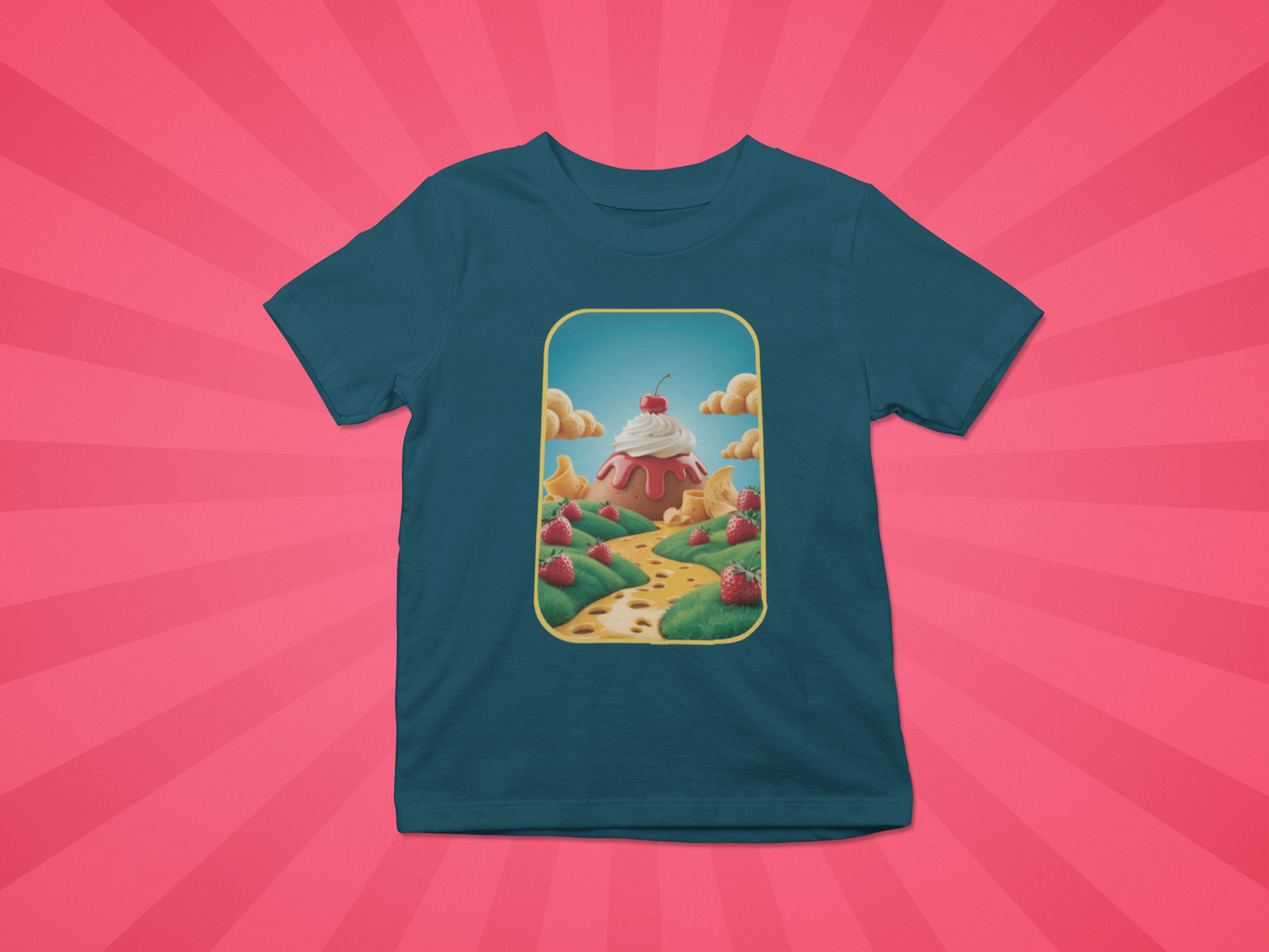 Strawberry Sundae Dreamscape Kids Tee