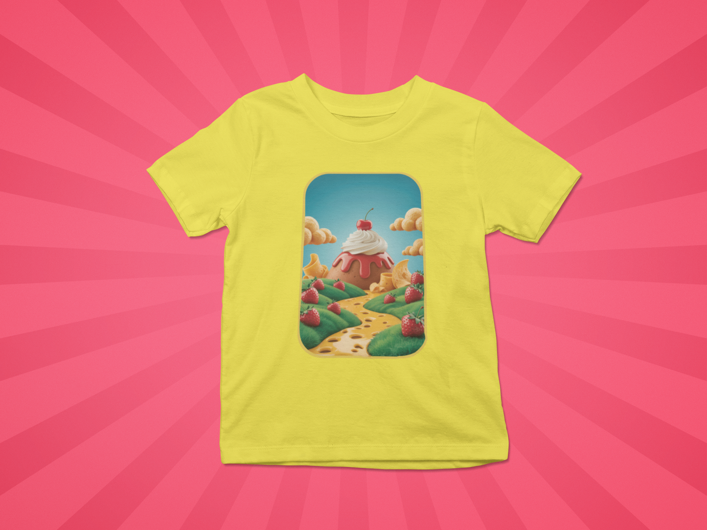 Strawberry Sundae Dreamscape Kids Tee