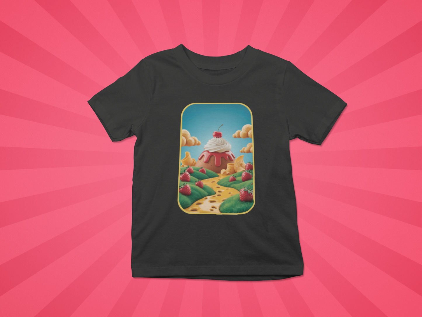 Strawberry Sundae Dreamscape Kids Tee