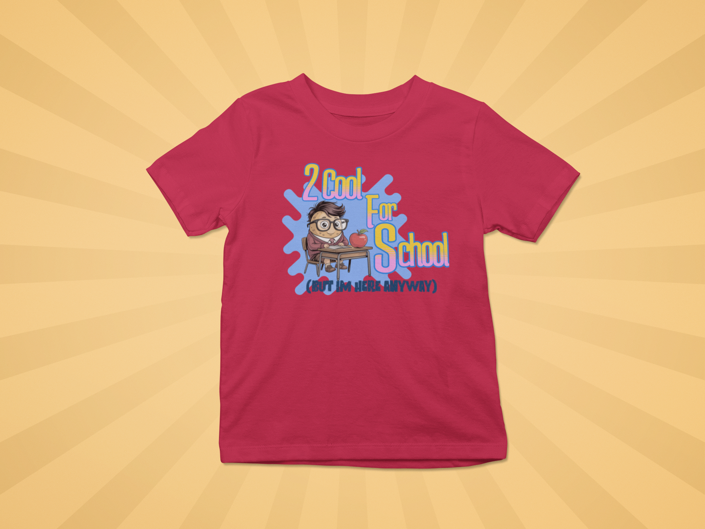 2 Cool For School Kids Tee