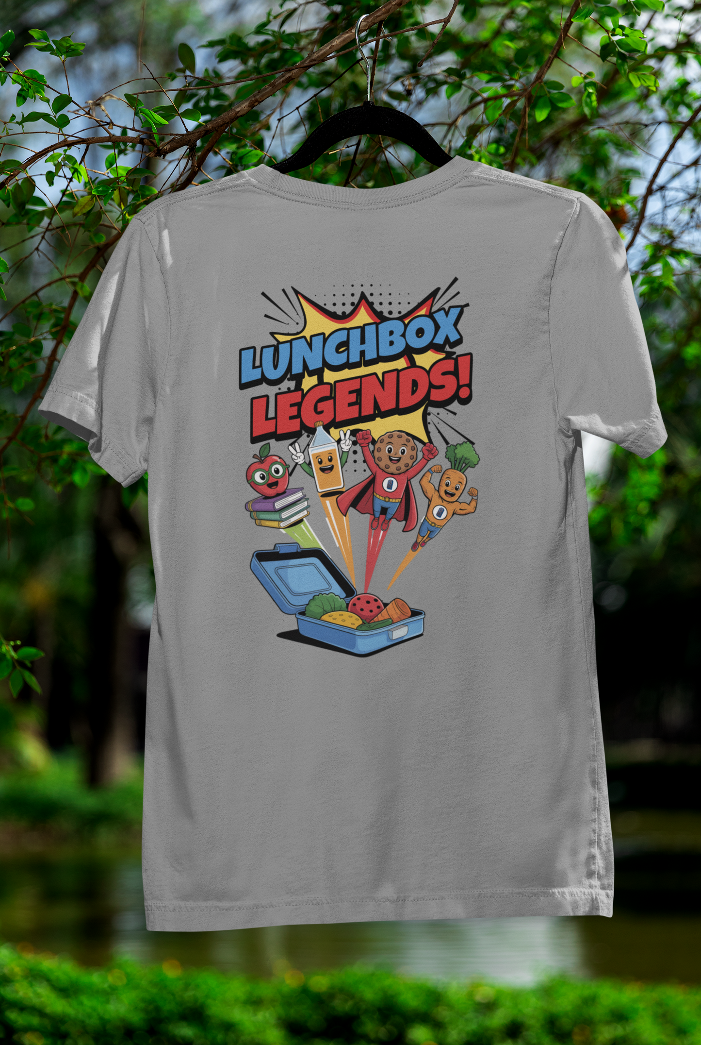 Lunchbox Legends Tee – Where Snack Heroes Are Bread