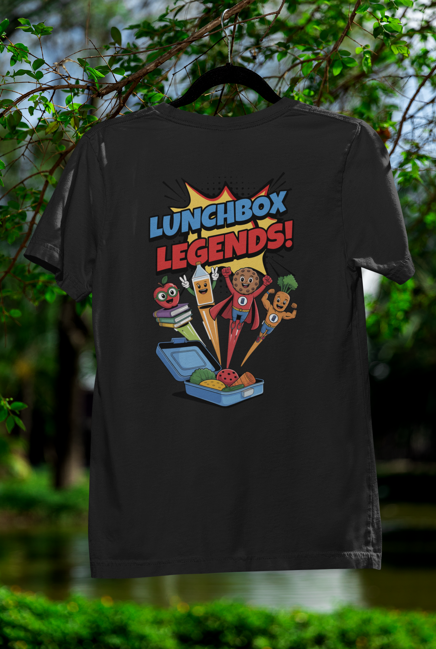 Lunchbox Legends Tee – Where Snack Heroes Are Bread