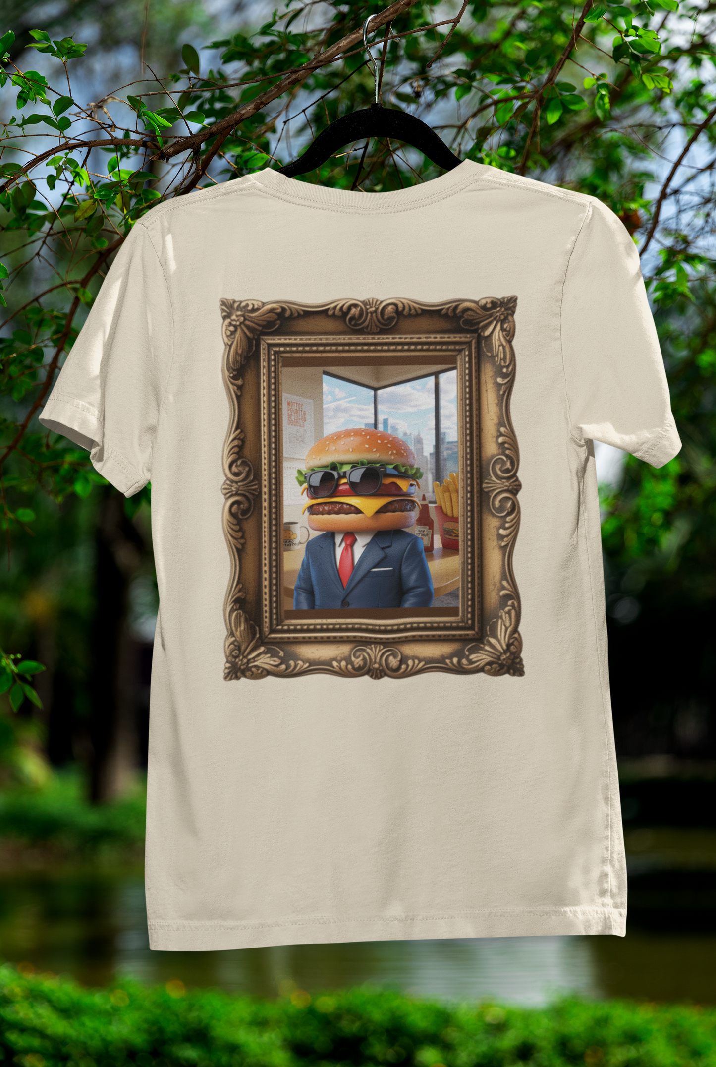 Boss Burger Old-Time Tee – Vintage Portrait Style with a Side of Humor
