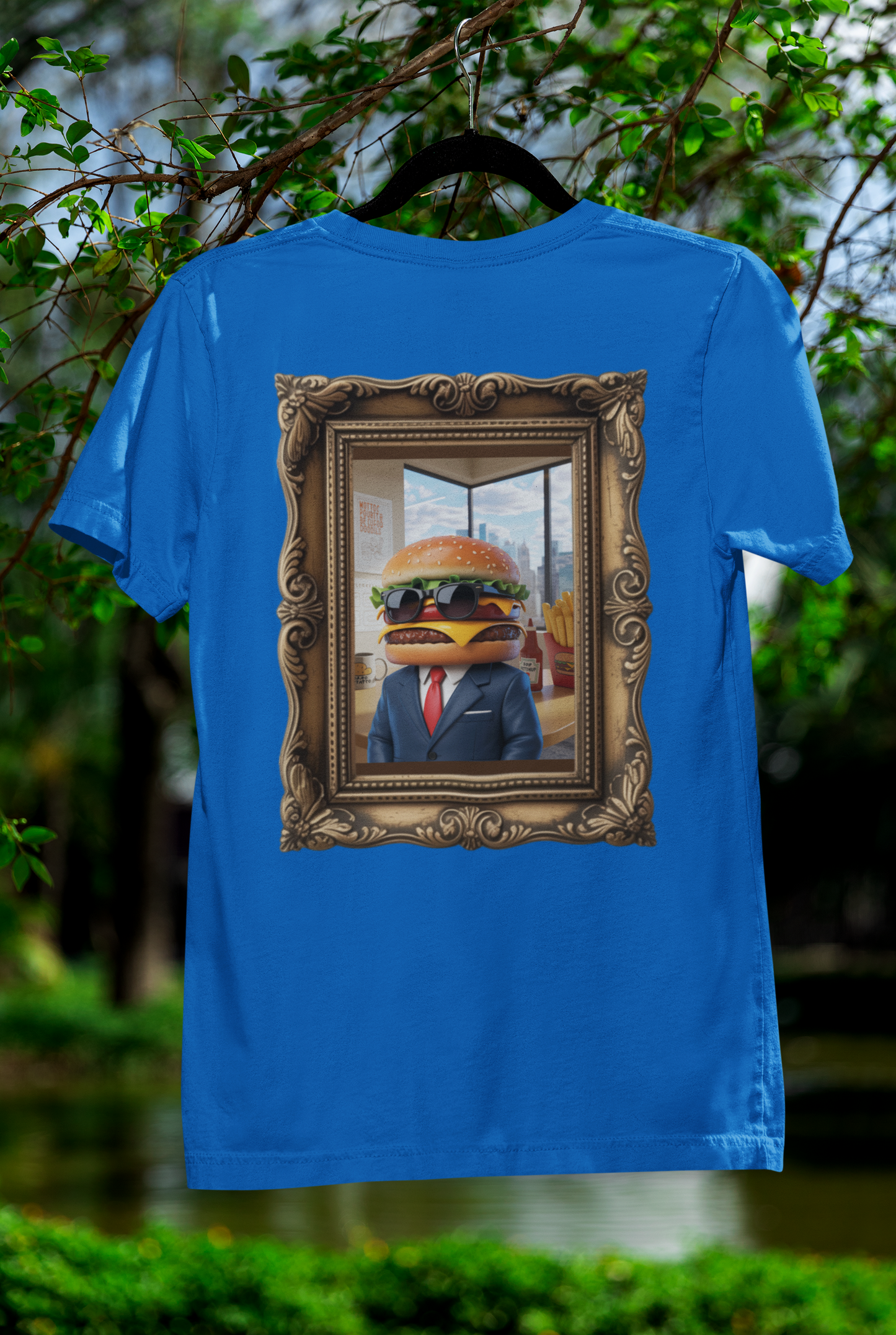 Boss Burger Old-Time Tee – Vintage Portrait Style with a Side of Humor