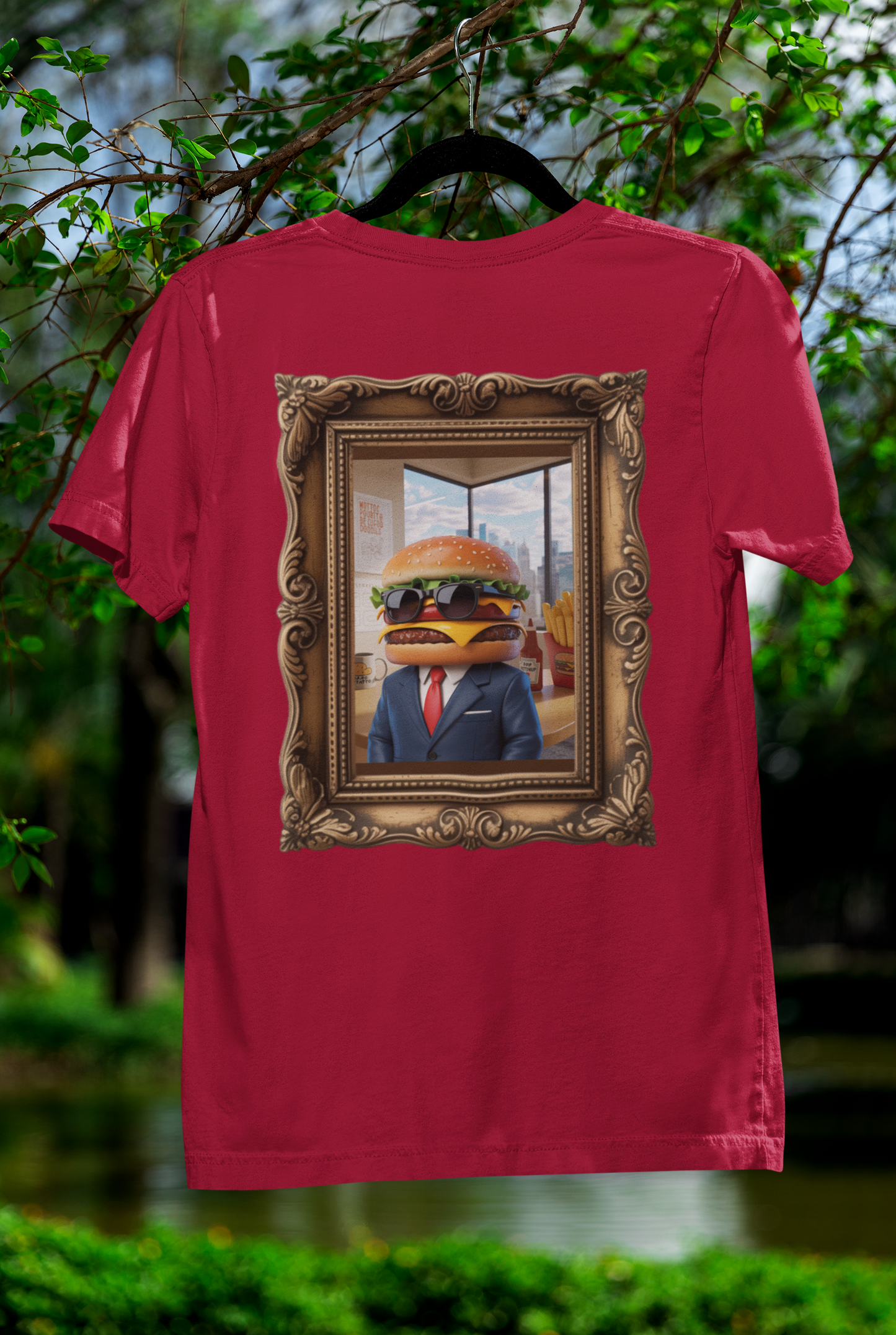Boss Burger Old-Time Tee – Vintage Portrait Style with a Side of Humor