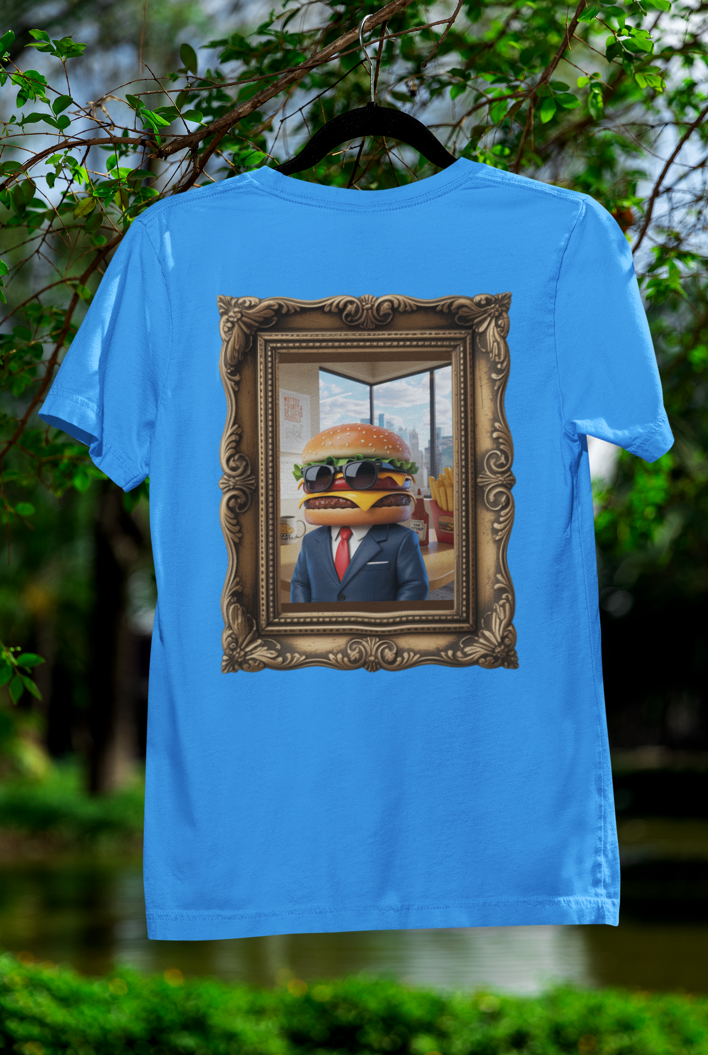 Boss Burger Old-Time Tee – Vintage Portrait Style with a Side of Humor