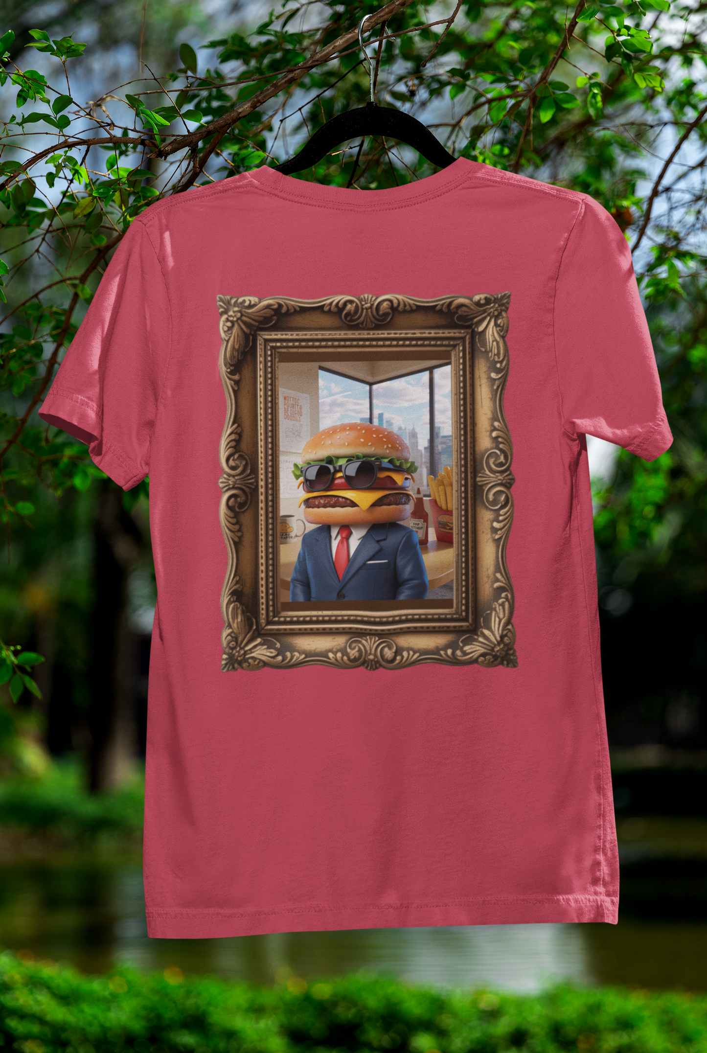 Boss Burger Old-Time Tee – Vintage Portrait Style with a Side of Humor