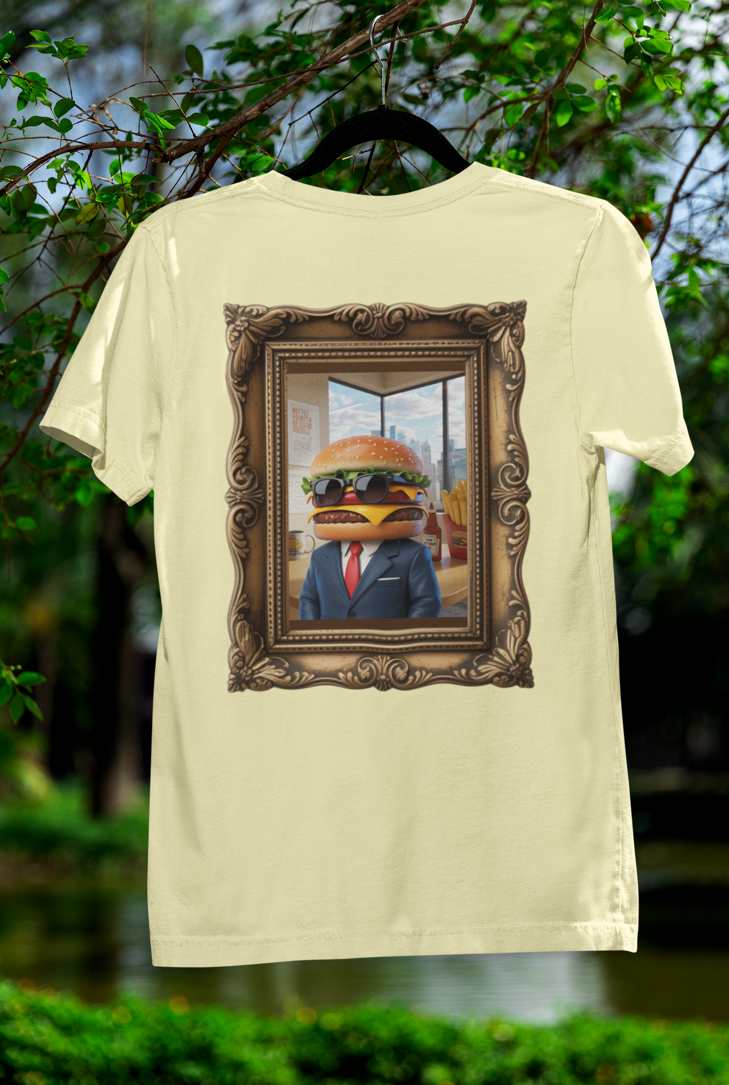 Boss Burger Old-Time Tee – Vintage Portrait Style with a Side of Humor