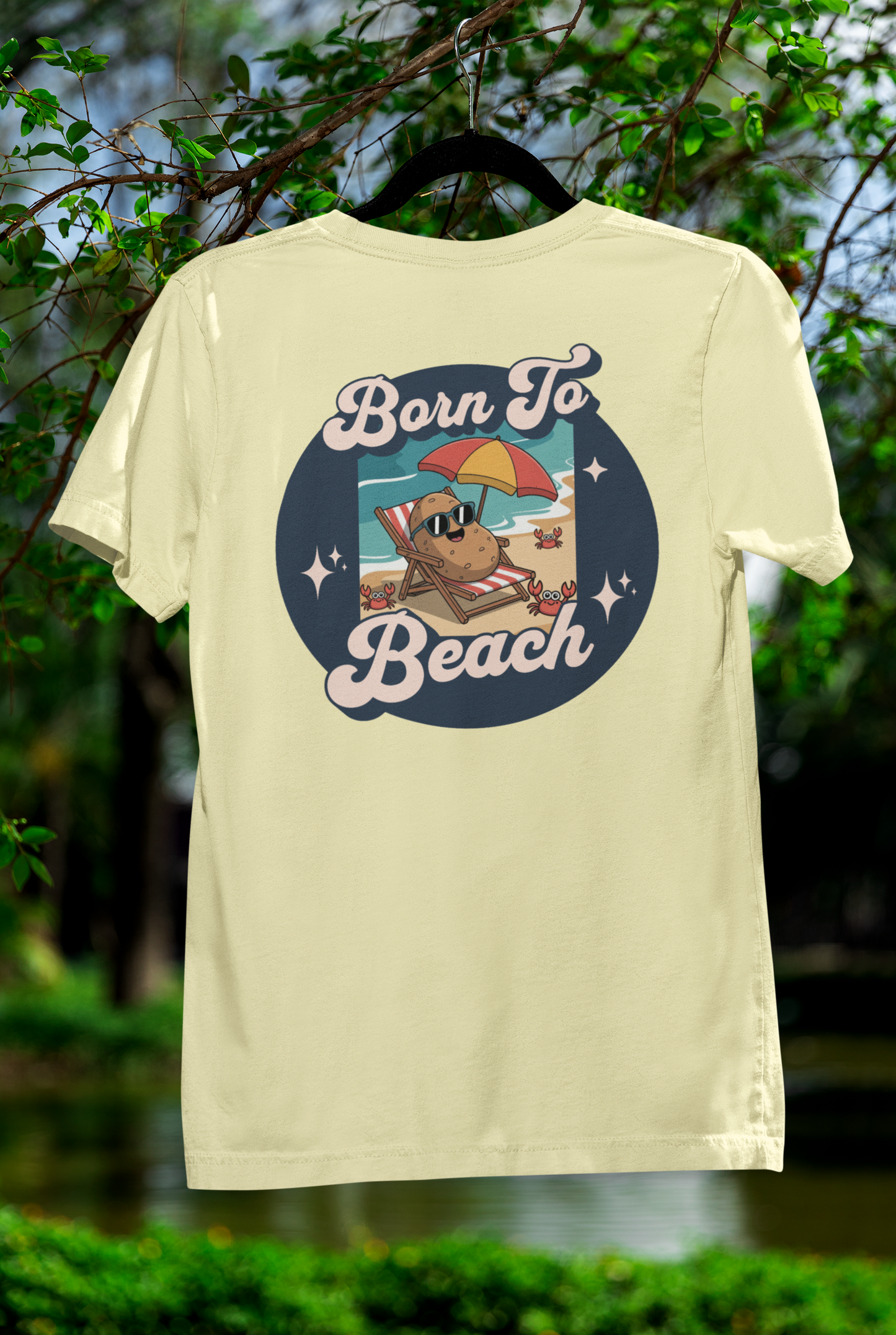Born To Beach Tee – Laid-Back Summer Style for Spud Lovers