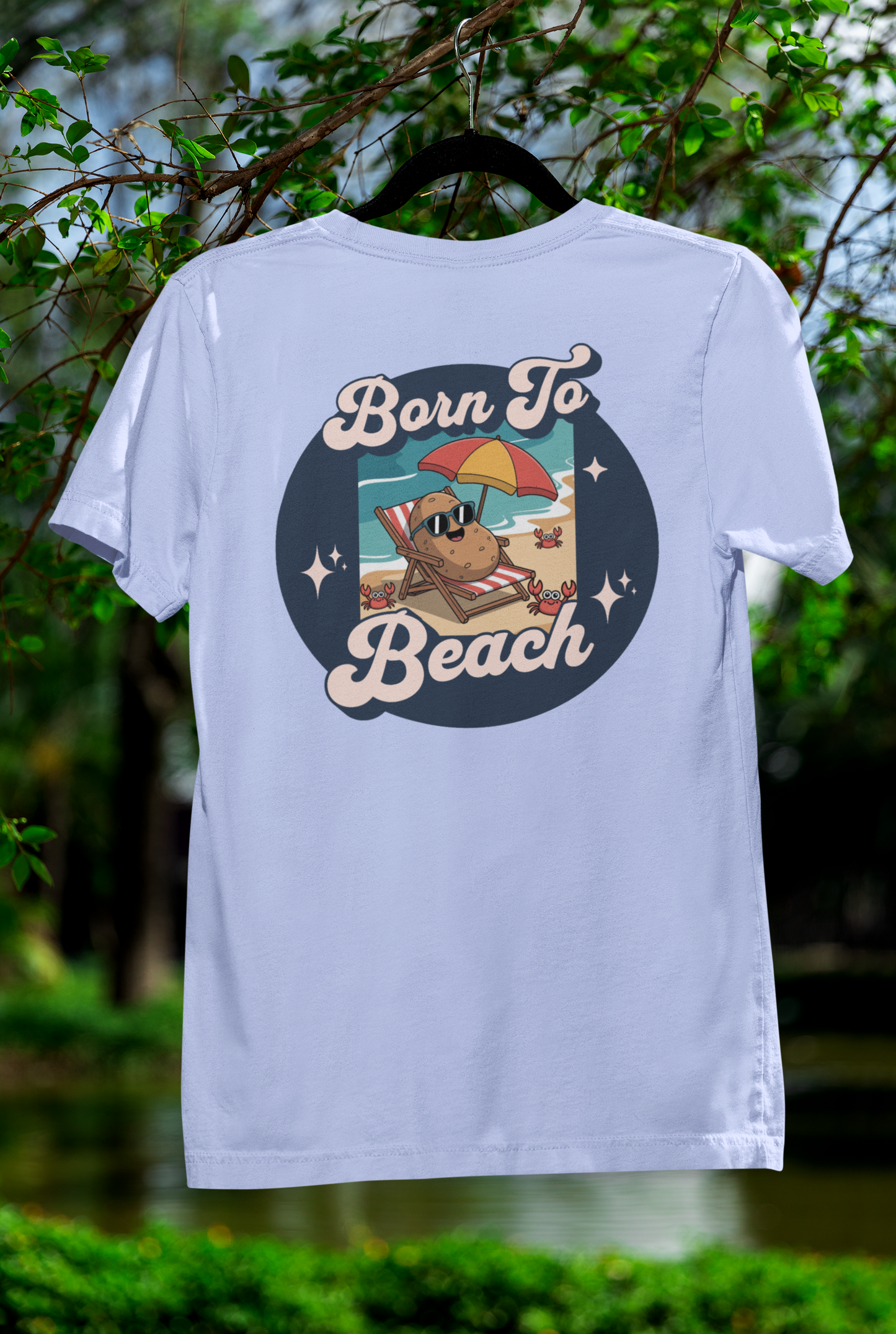 Born To Beach Tee – Laid-Back Summer Style for Spud Lovers