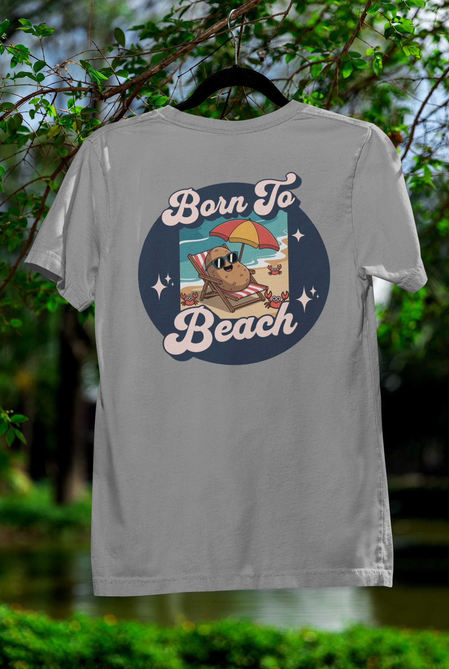 Born To Beach Tee – Laid-Back Summer Style for Spud Lovers