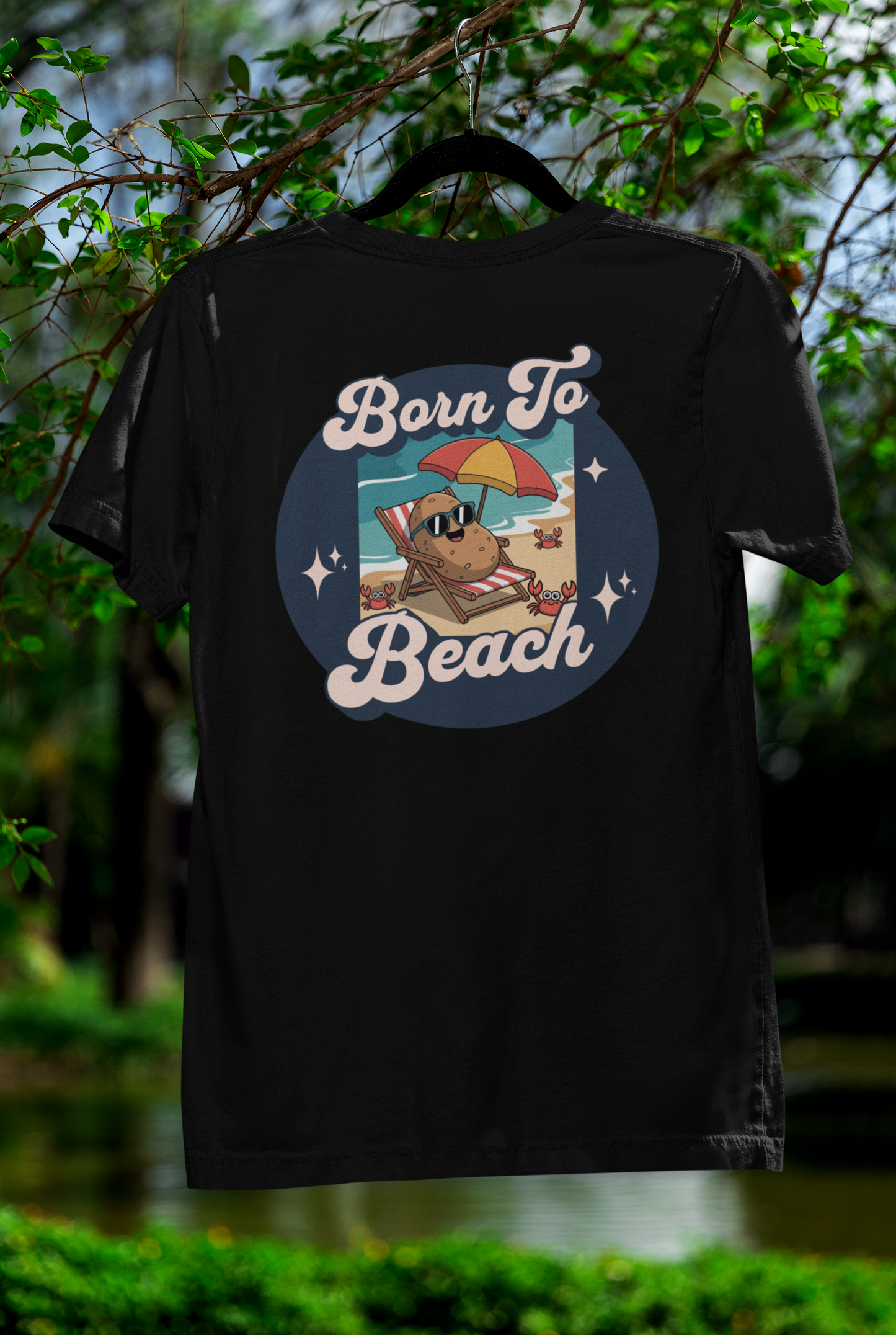 Born To Beach Tee – Laid-Back Summer Style for Spud Lovers