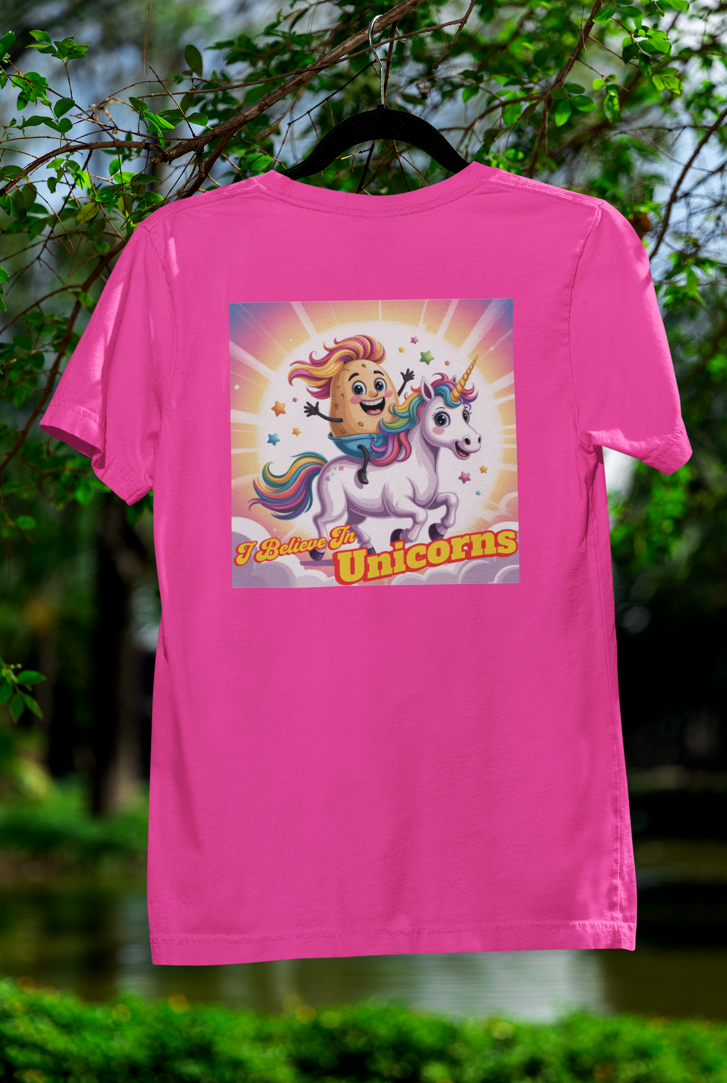 I Believe In Unicorns Tee – Magical Cartoon Style for Dreamers