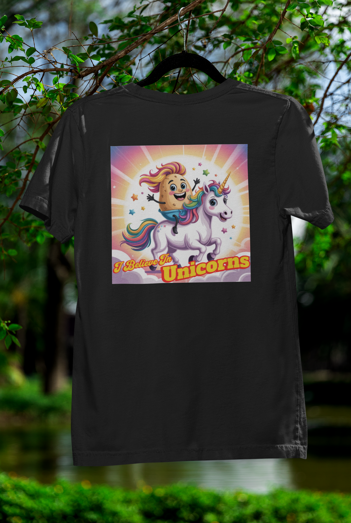 I Believe In Unicorns Tee – Magical Cartoon Style for Dreamers