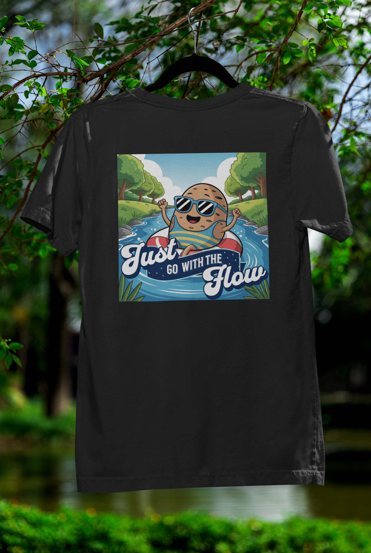 Just Go With The Flow Tee – Laid-Back Summer Style for Adventure Lovers