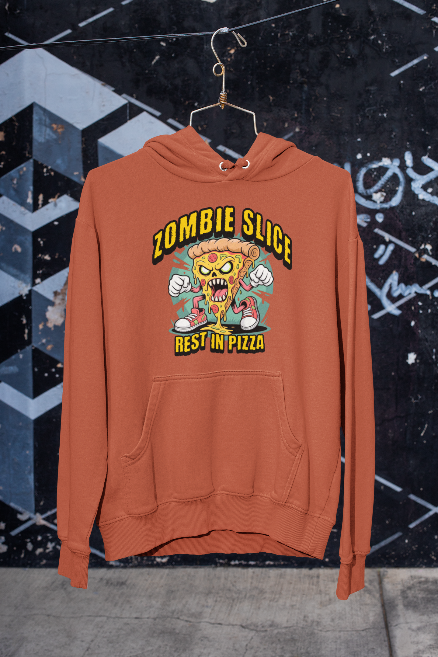 Rest In Pizza Zombie Hoodie