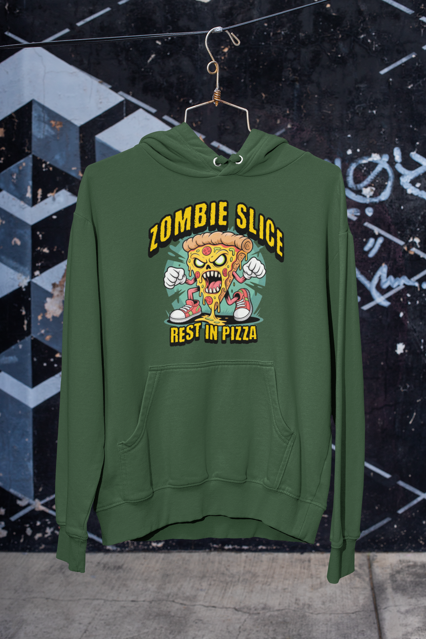 Rest In Pizza Zombie Hoodie