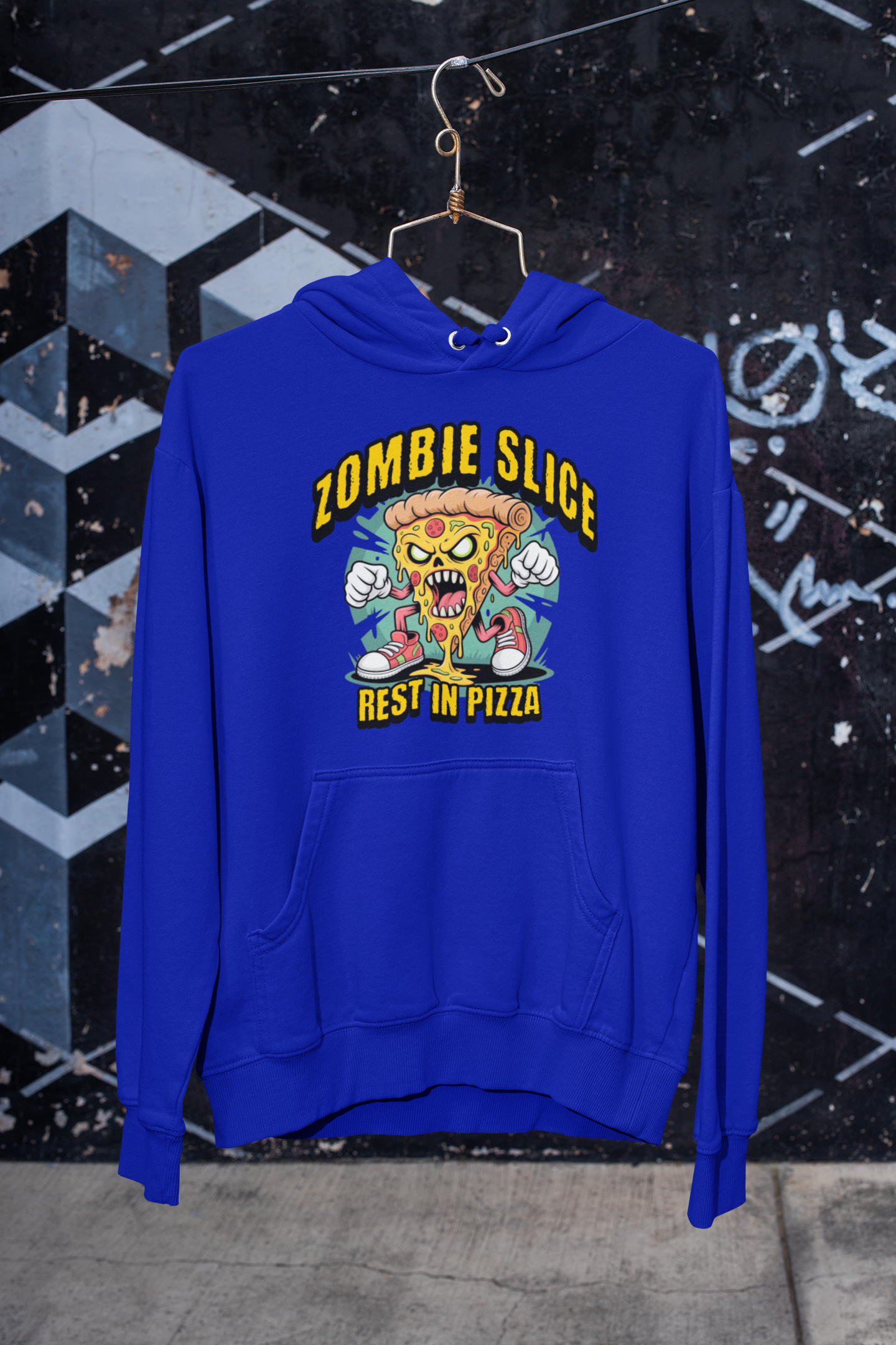 Rest In Pizza Zombie Hoodie