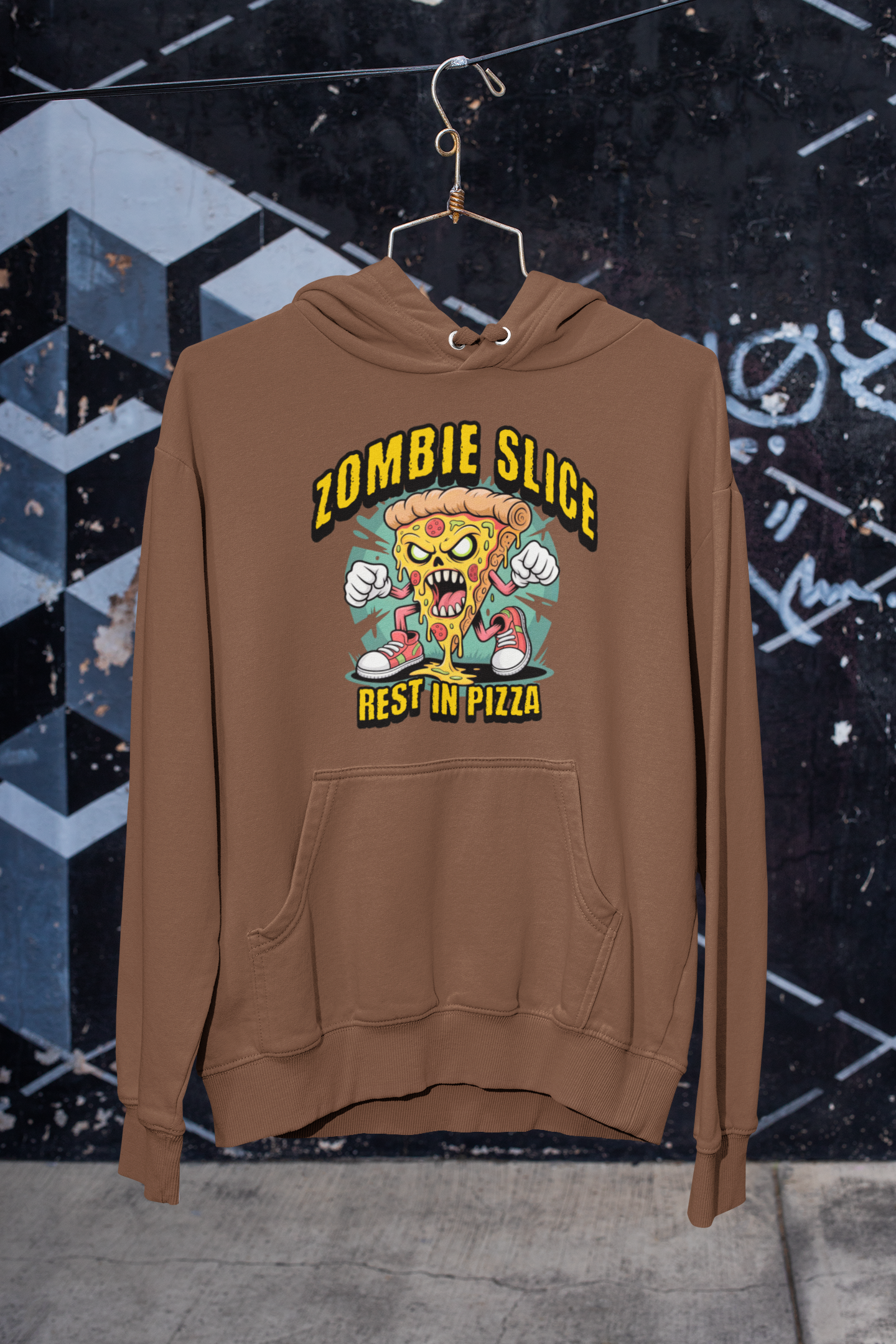 Rest In Pizza Zombie Hoodie